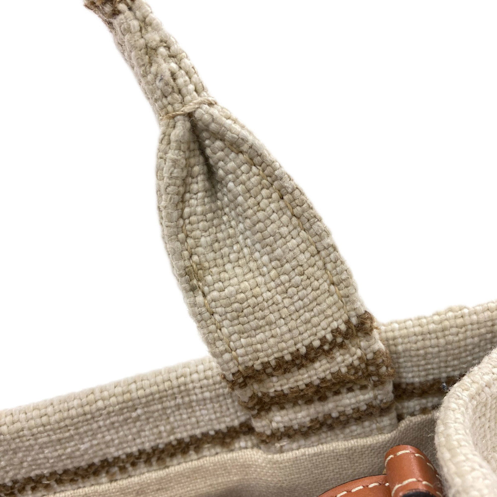 Celine Beige Canvas Handbag (Pre-Owned)