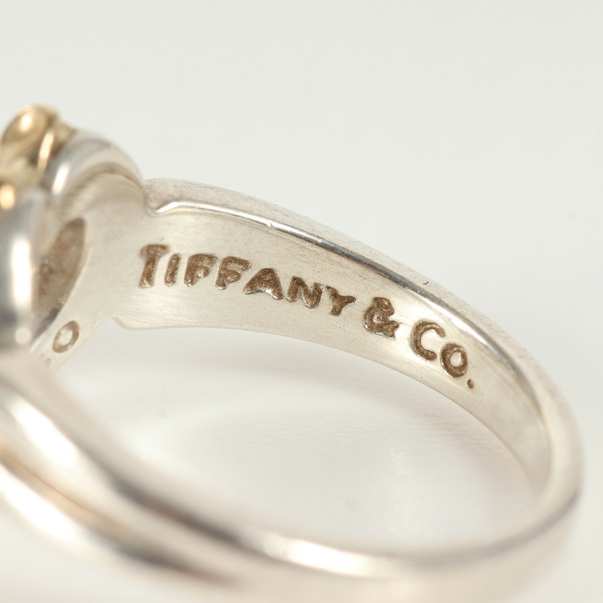 Tiffany Gold Silver Gold (18K) Silver 925 Band Ring (Pre-Owned)