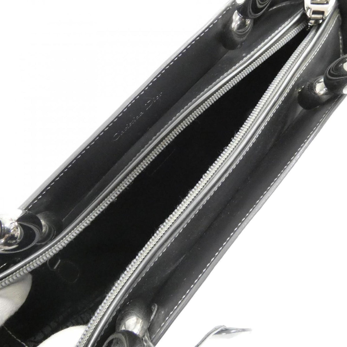 Christian Dior Gray Leather Handbag (Pre-Owned)