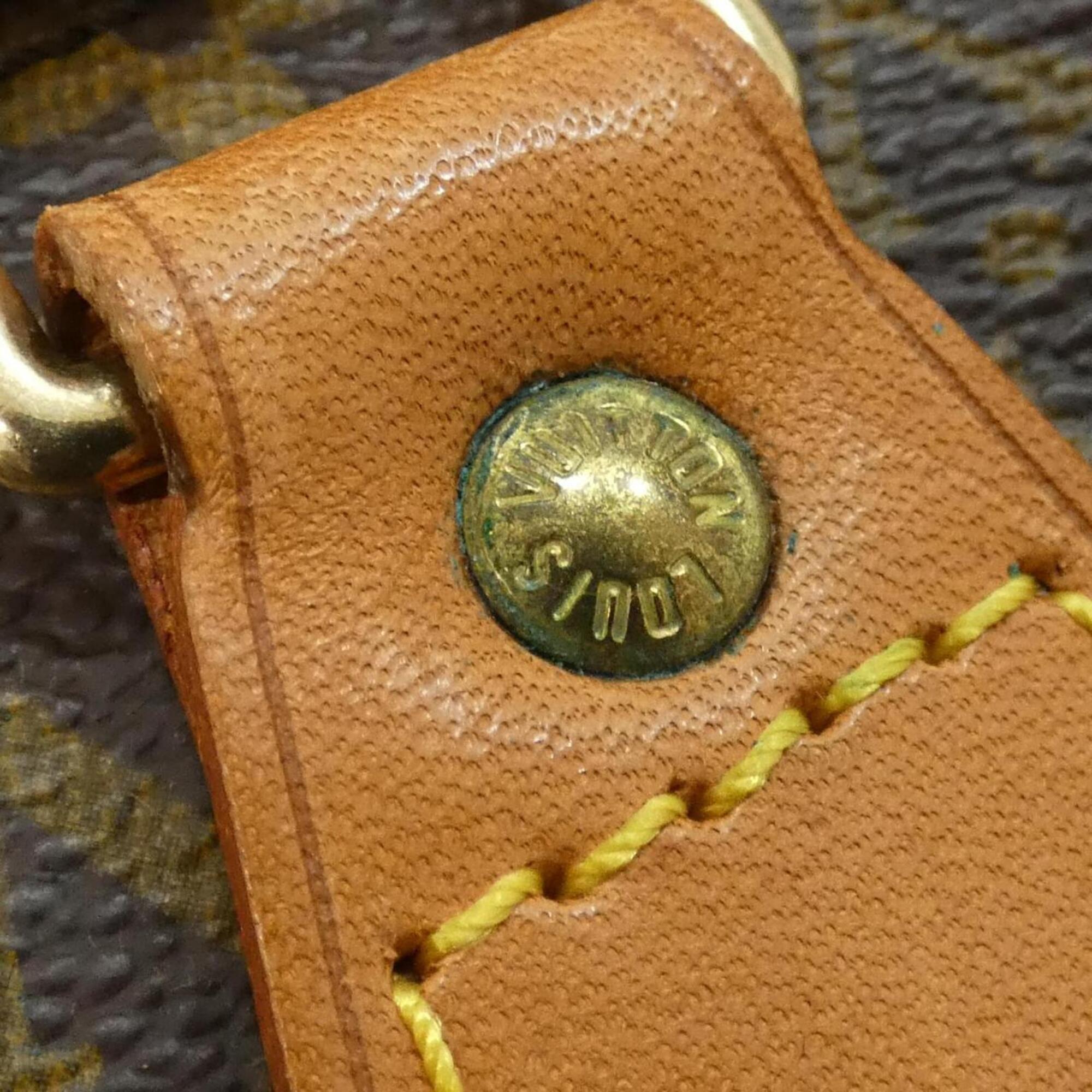 Louis Vuitton Monogram Marron Coated Canvas Boston Bag (Pre-Owned)