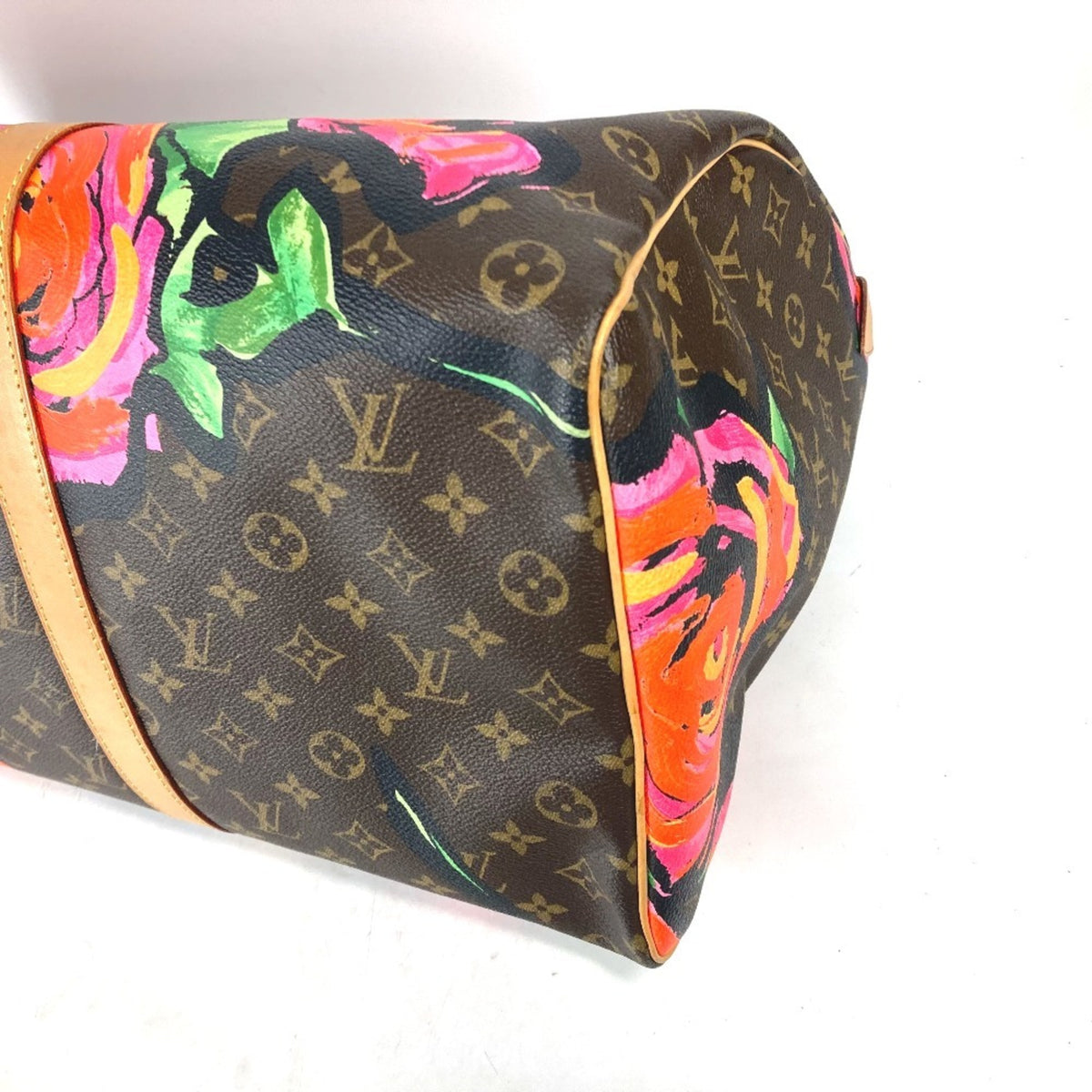Louis Vuitton Brown Pink Monogram Boston Bag (Pre-Owned)