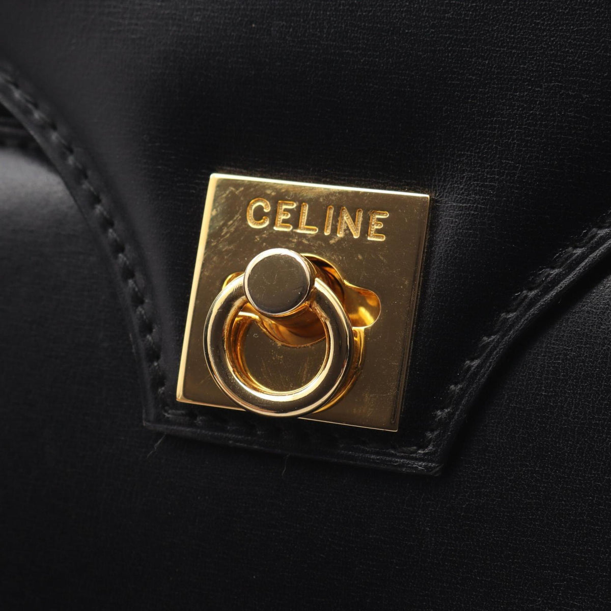 Celine Black Leather Shoulder Bag (Pre-Owned)