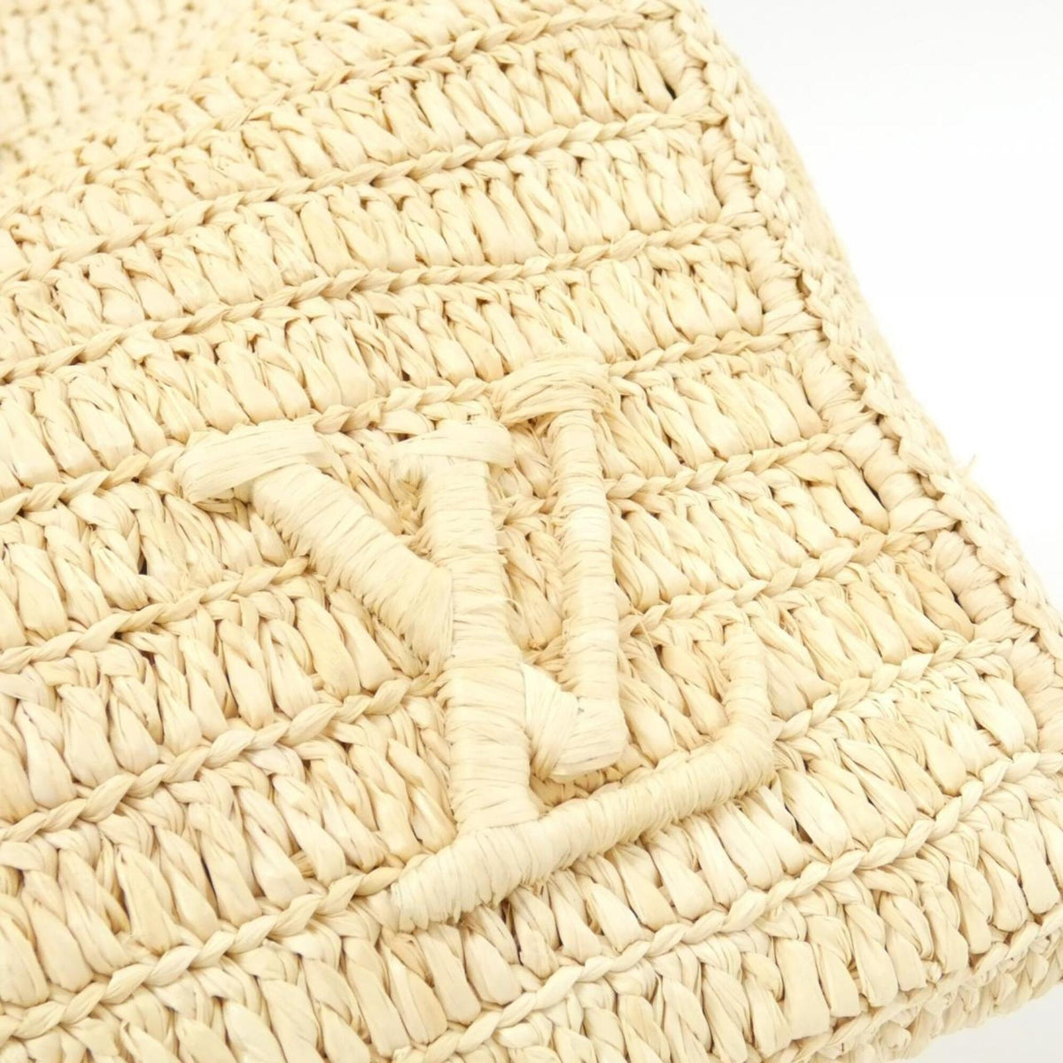Louis Vuitton Beige Natural Raffia Boston Bag (Pre-Owned)