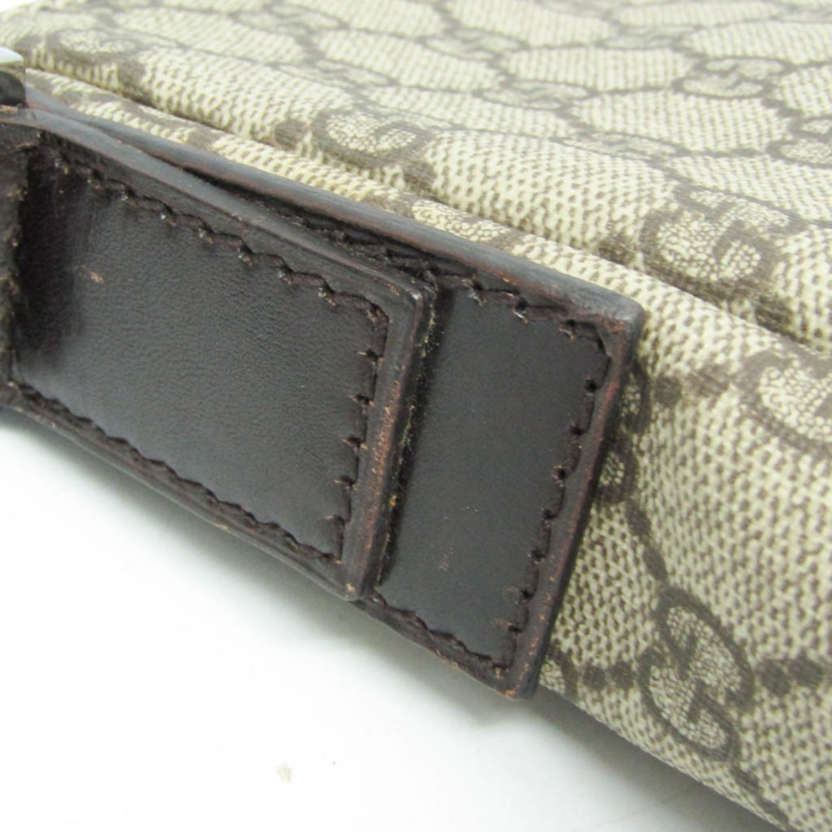 Gucci Beige Brown Gg Supreme Shoulder Bag (Pre-Owned)