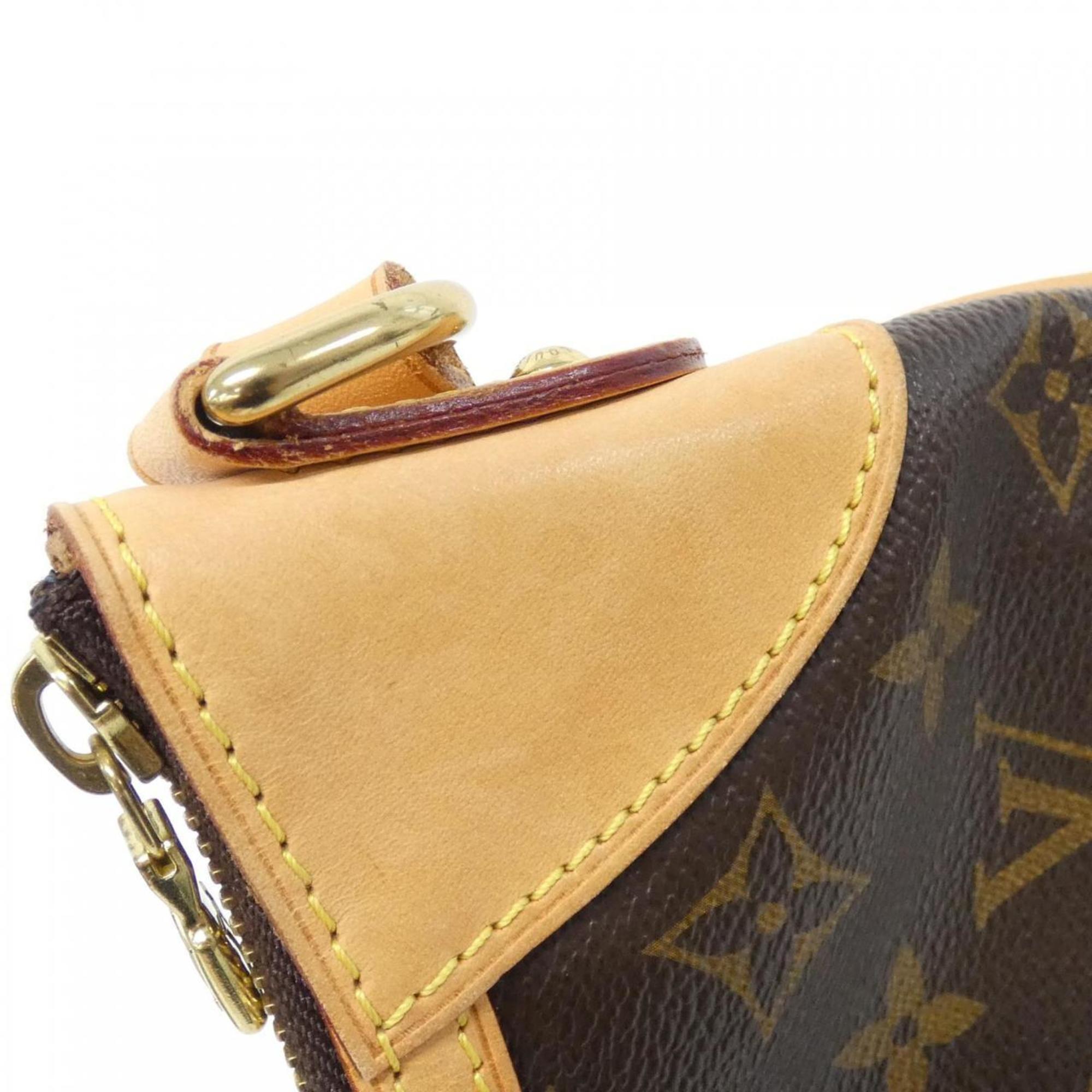 Louis Vuitton Marron Coated Canvas Shoulder Bag (Pre-Owned)