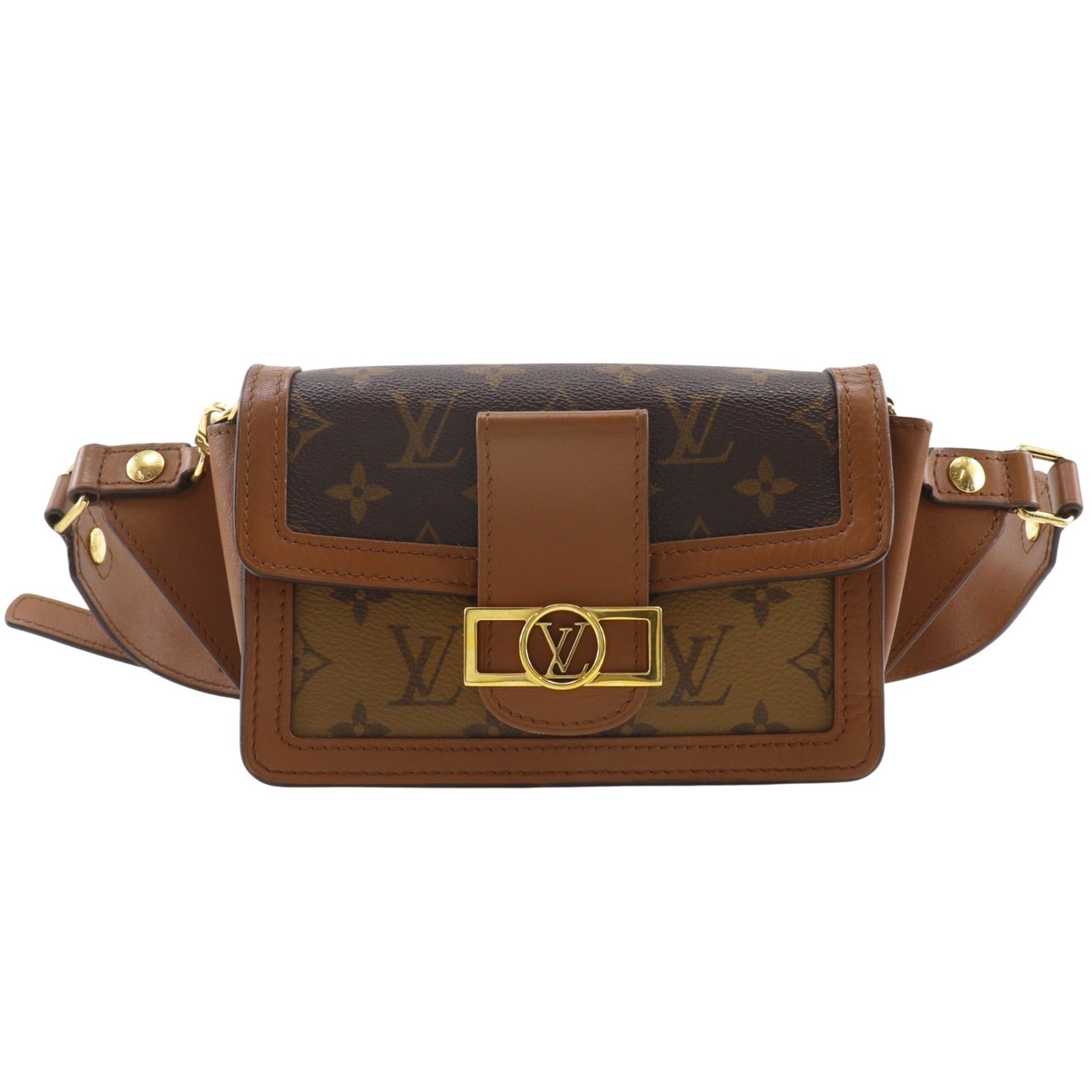 Louis Vuitton Brown Monogram Reverse Monogram Reverse Fanny Pack Sling Bag (Pre-Owned)