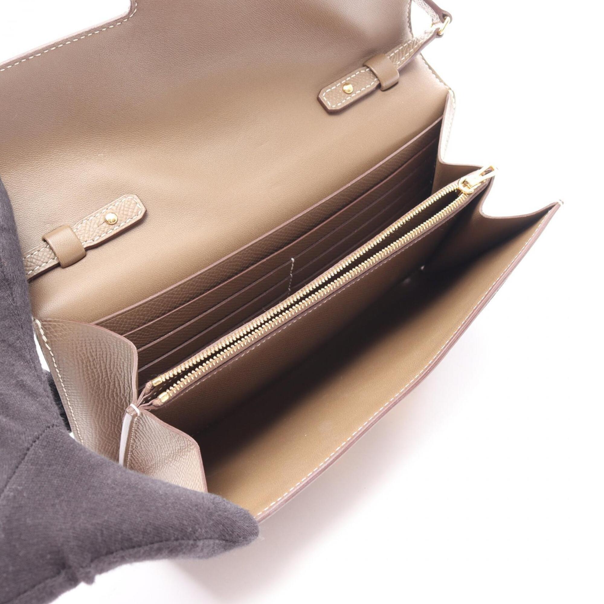 Hermes Etoupe Gray Gray Epsom Leather Shoulder Bag (Pre-Owned)