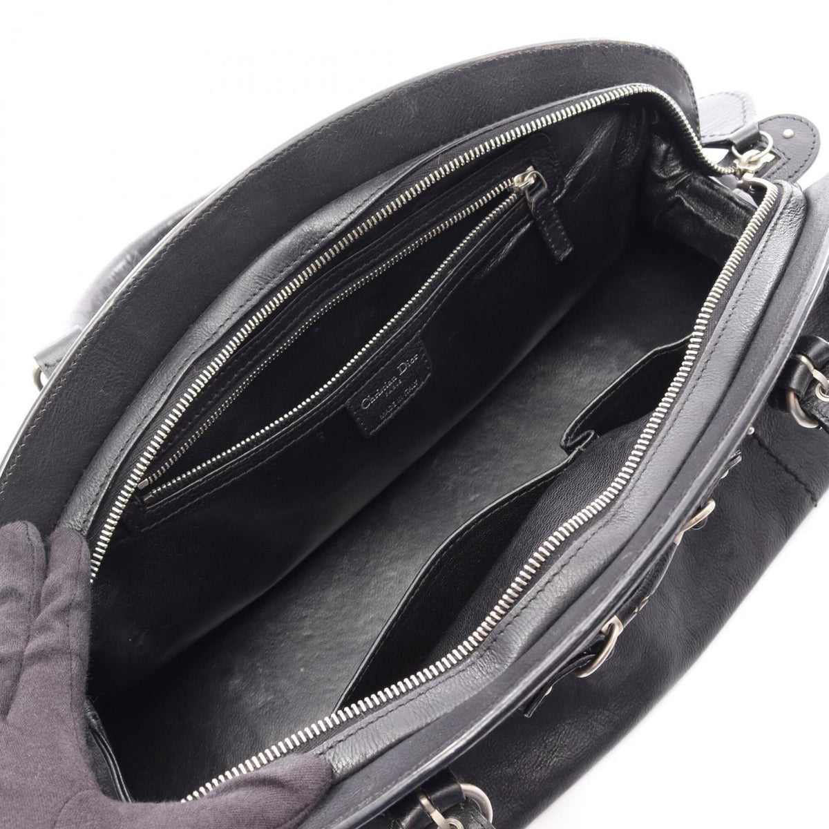 Christian Dior Black Leather Handbag (Pre-Owned)