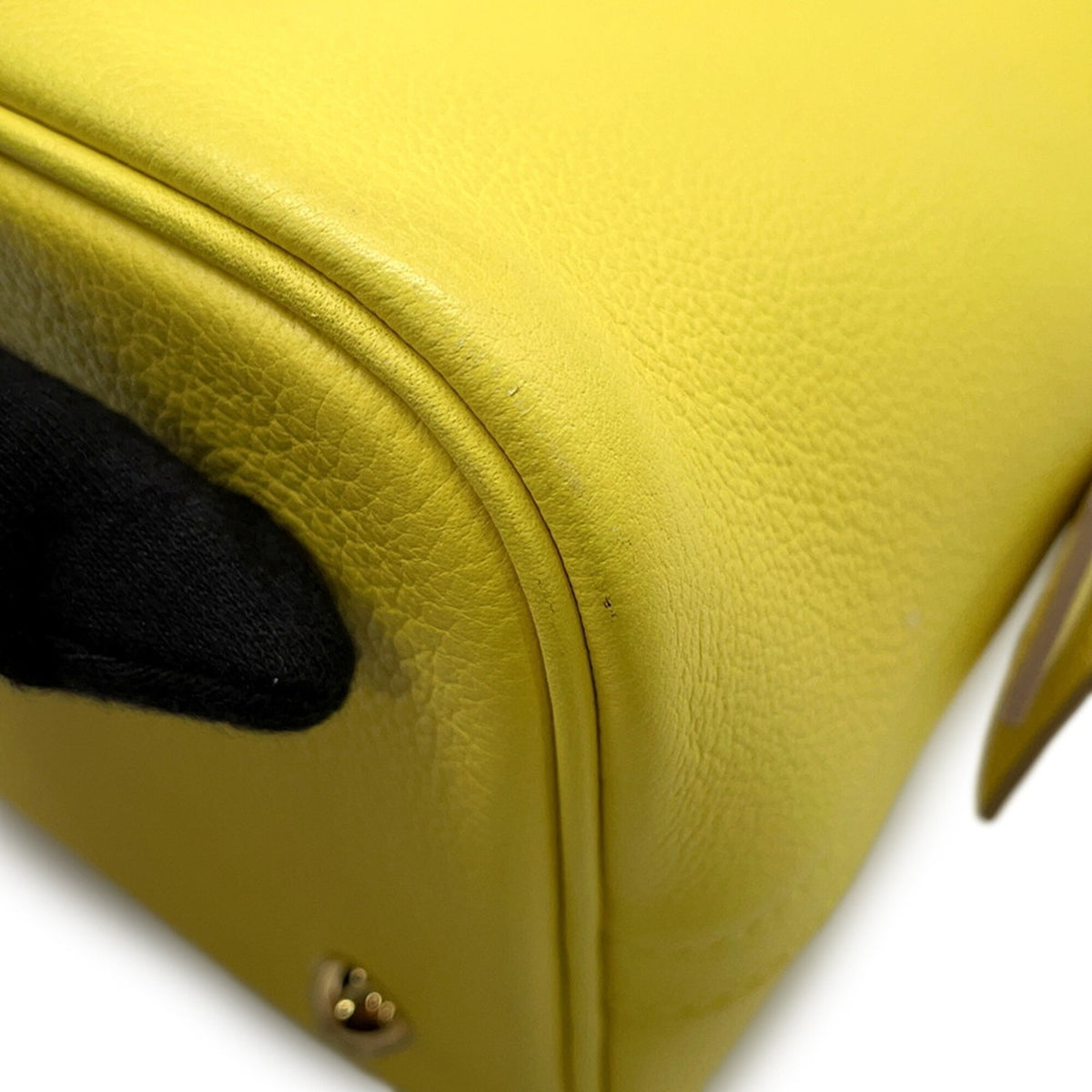 Hermes Bolide Lime Evercalf Leather Handbag (Pre-Owned)