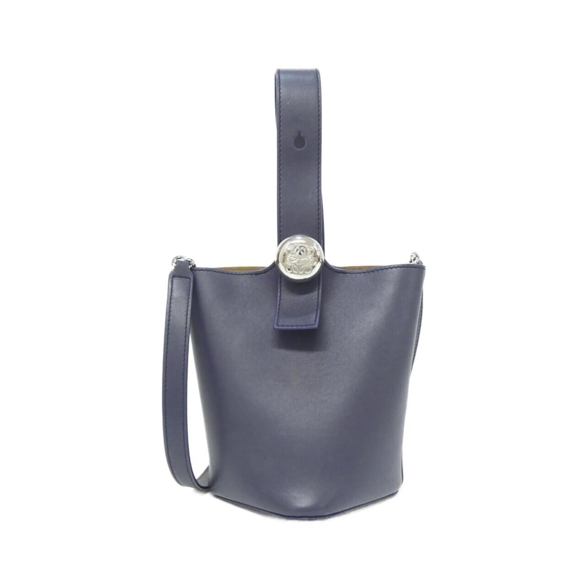 Loewe Blue Leather Handbag (Pre-Owned)