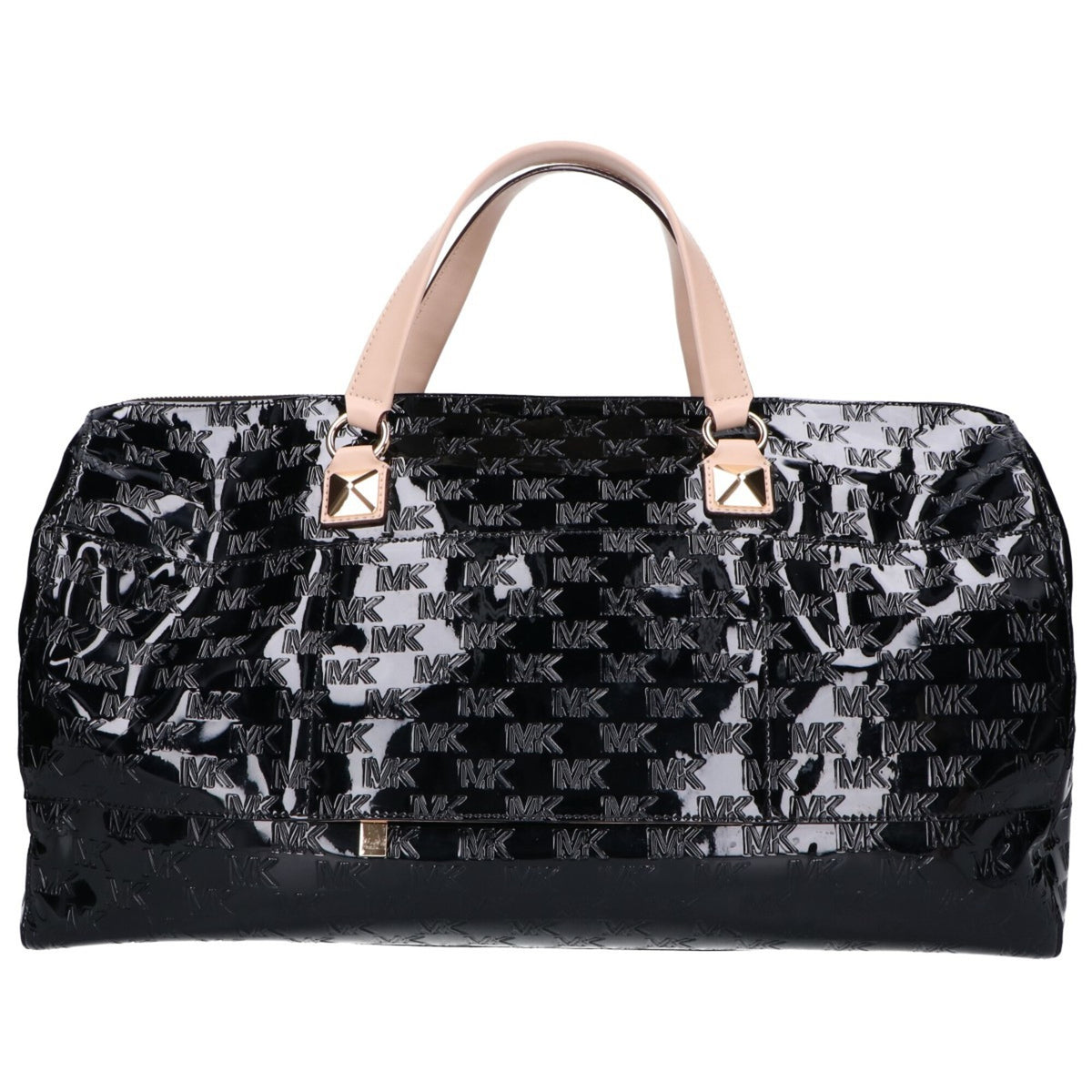 Michael Kors Black Patent Leather Boston Bag (Pre-Owned)
