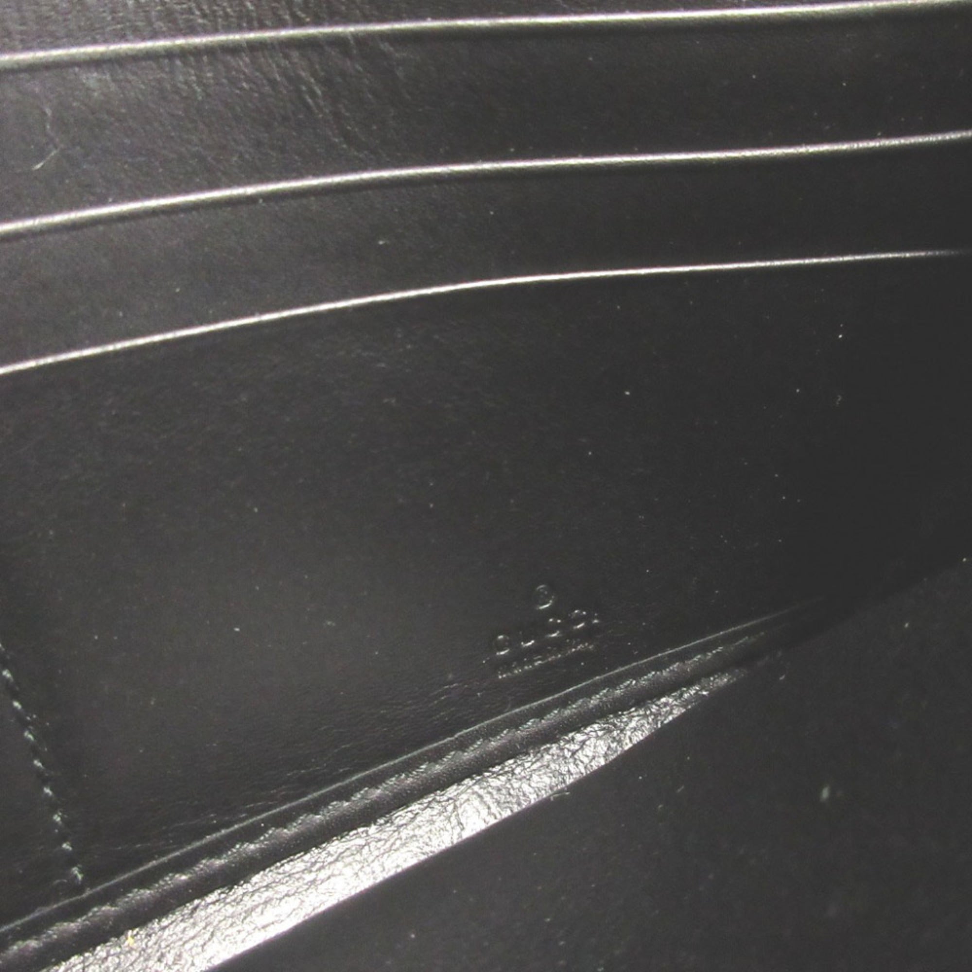 Gucci Black Suede Long Wallet (Bi-Fold) (Pre-Owned)