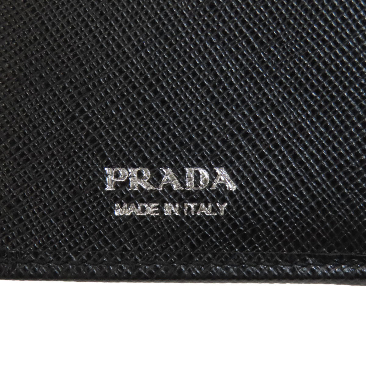 Prada Saffiano Black Leather Wallet (Bi-Fold) (Pre-Owned)