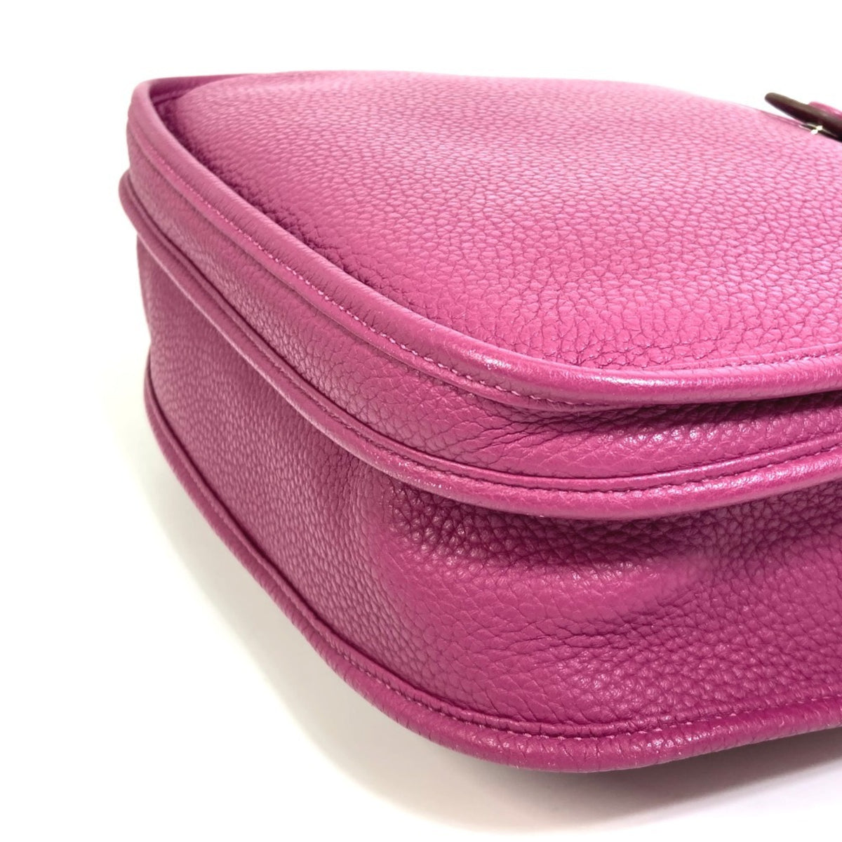 Hermes Purple Tosca Taurillon Clemence Leather Shoulder Bag (Pre-Owned)