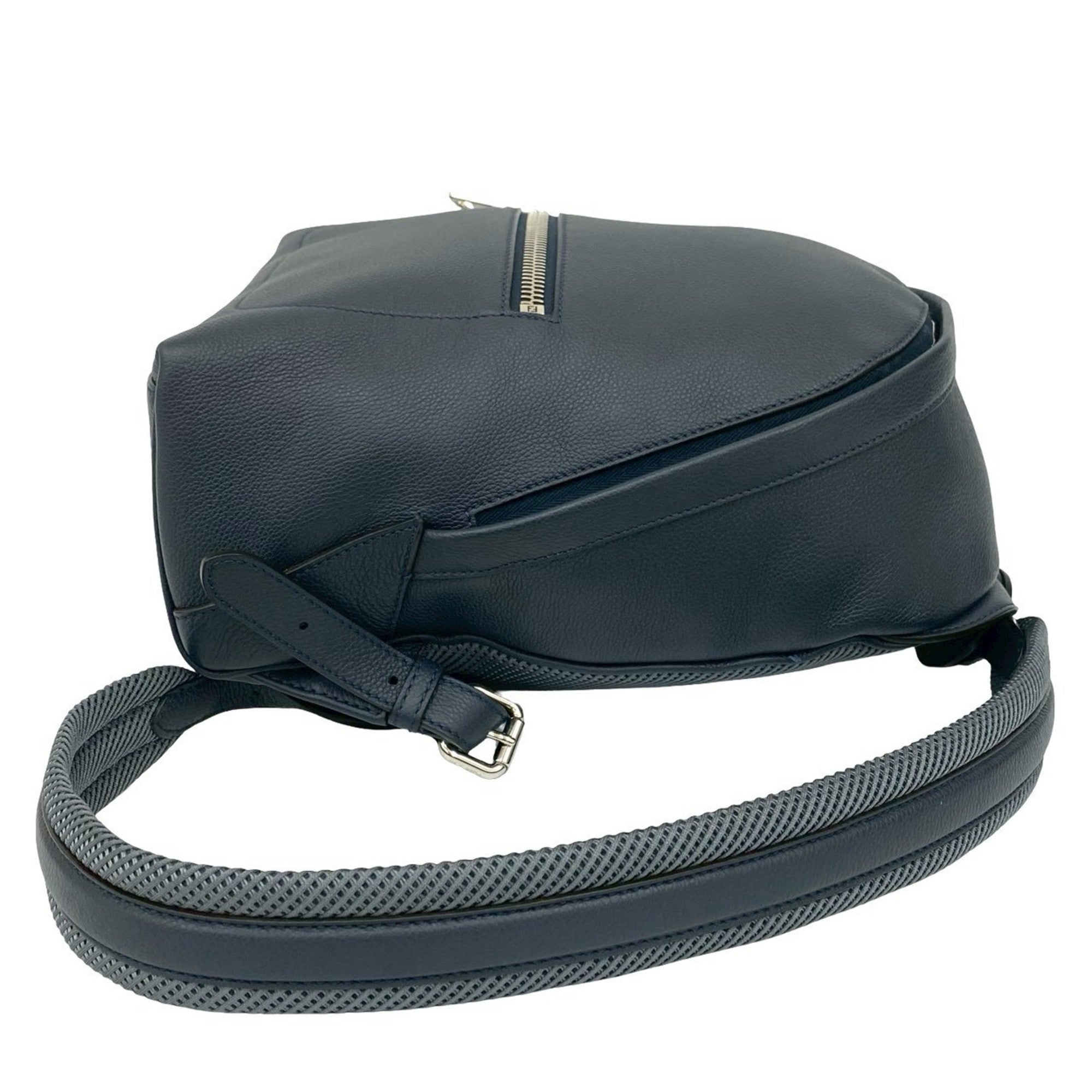 Fendi Navy Leather Backpack (Pre-Owned)
