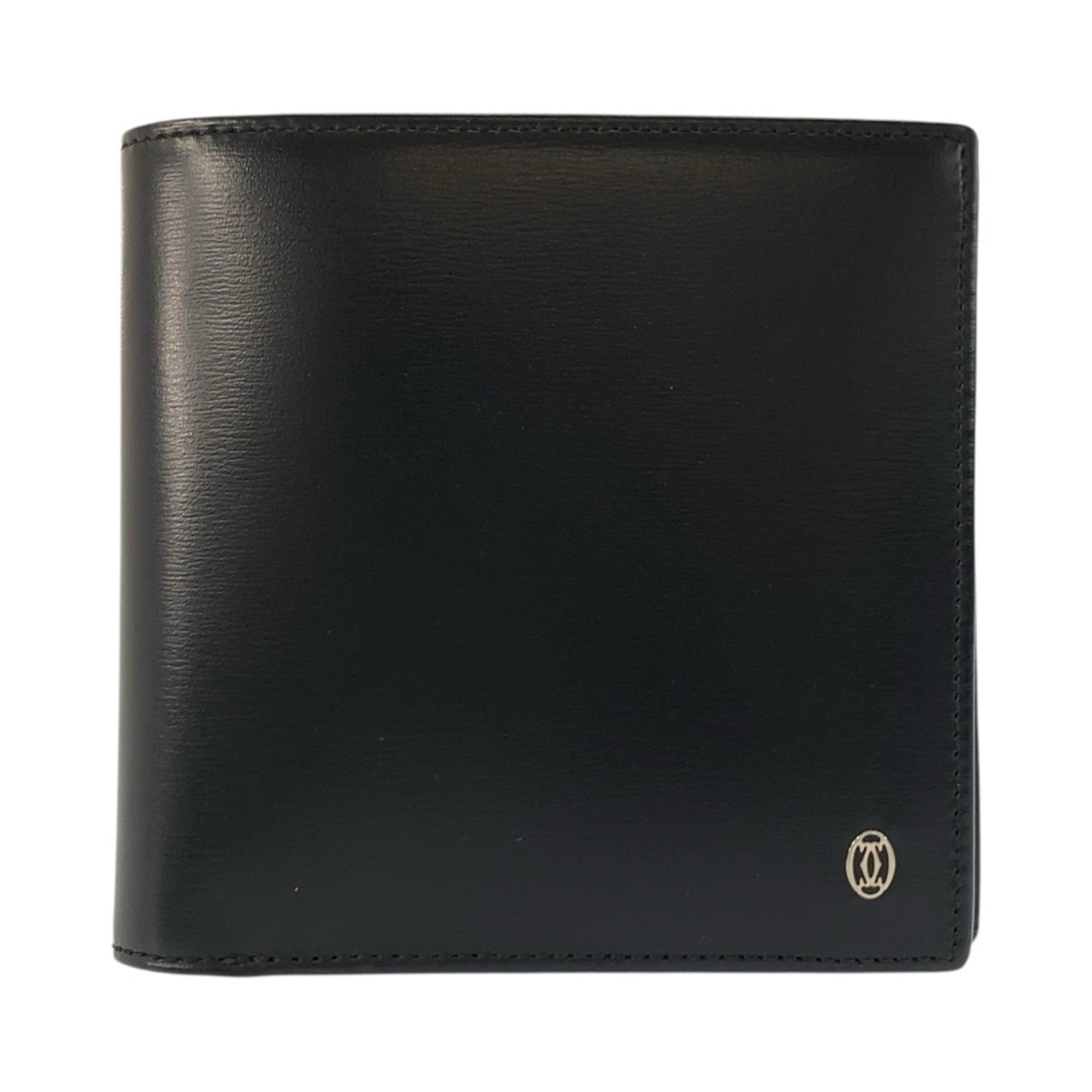 Cartier Black Leather Wallet (Bi-Fold) (Pre-Owned)