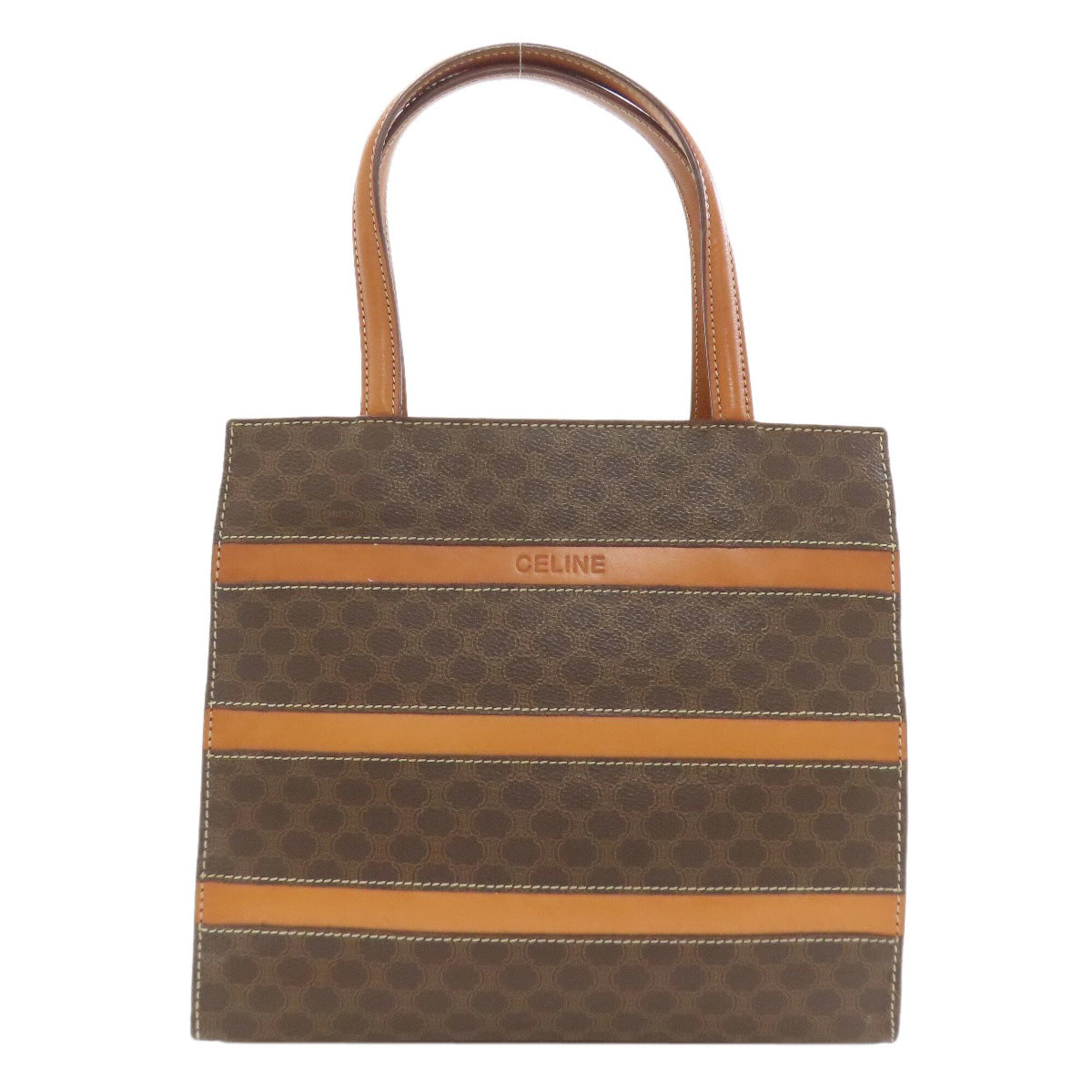 Celine Macadam Brown Pvc Handbag (Pre-Owned)