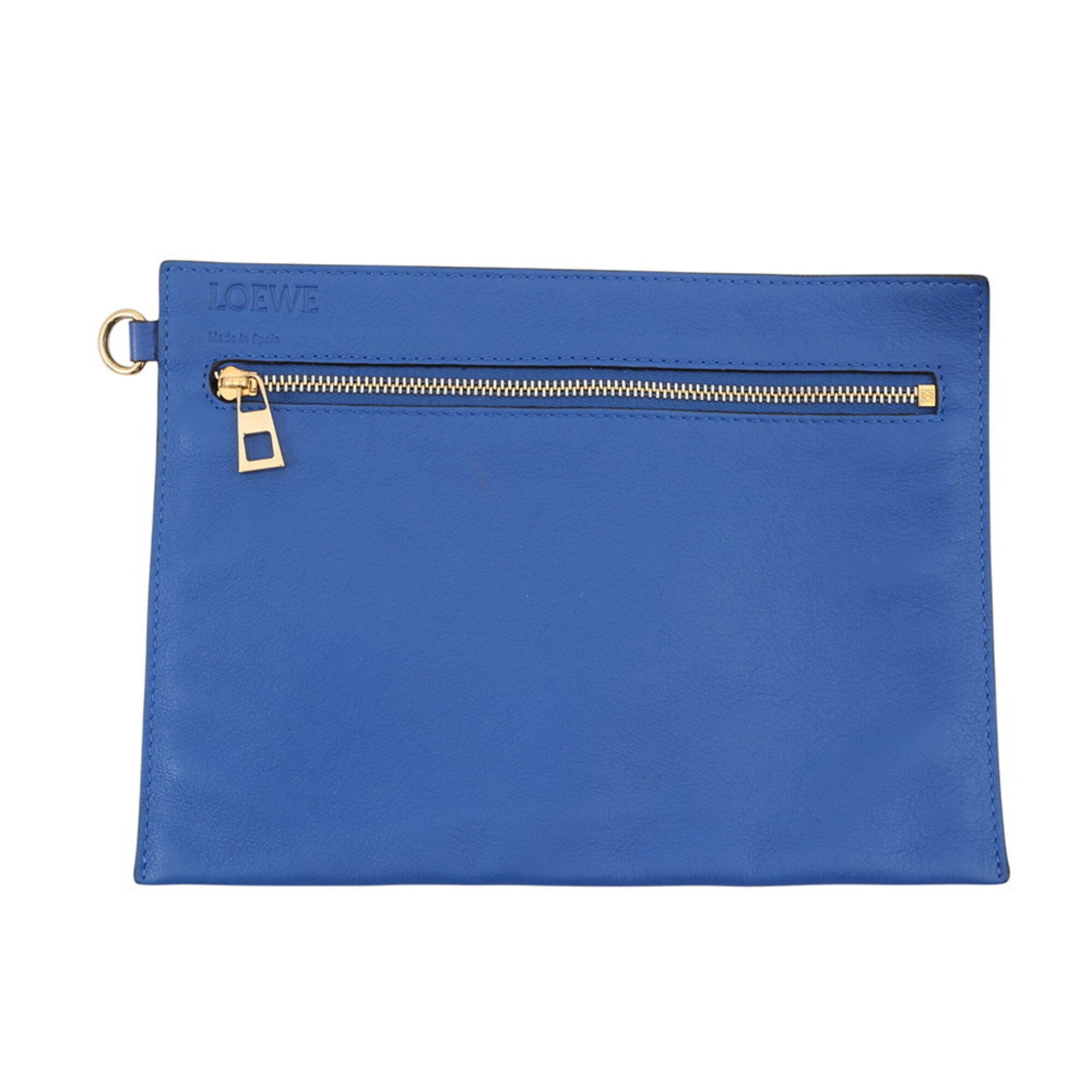 Loewe Blue Leather Handbag Shoulder Bag (Pre-Owned)