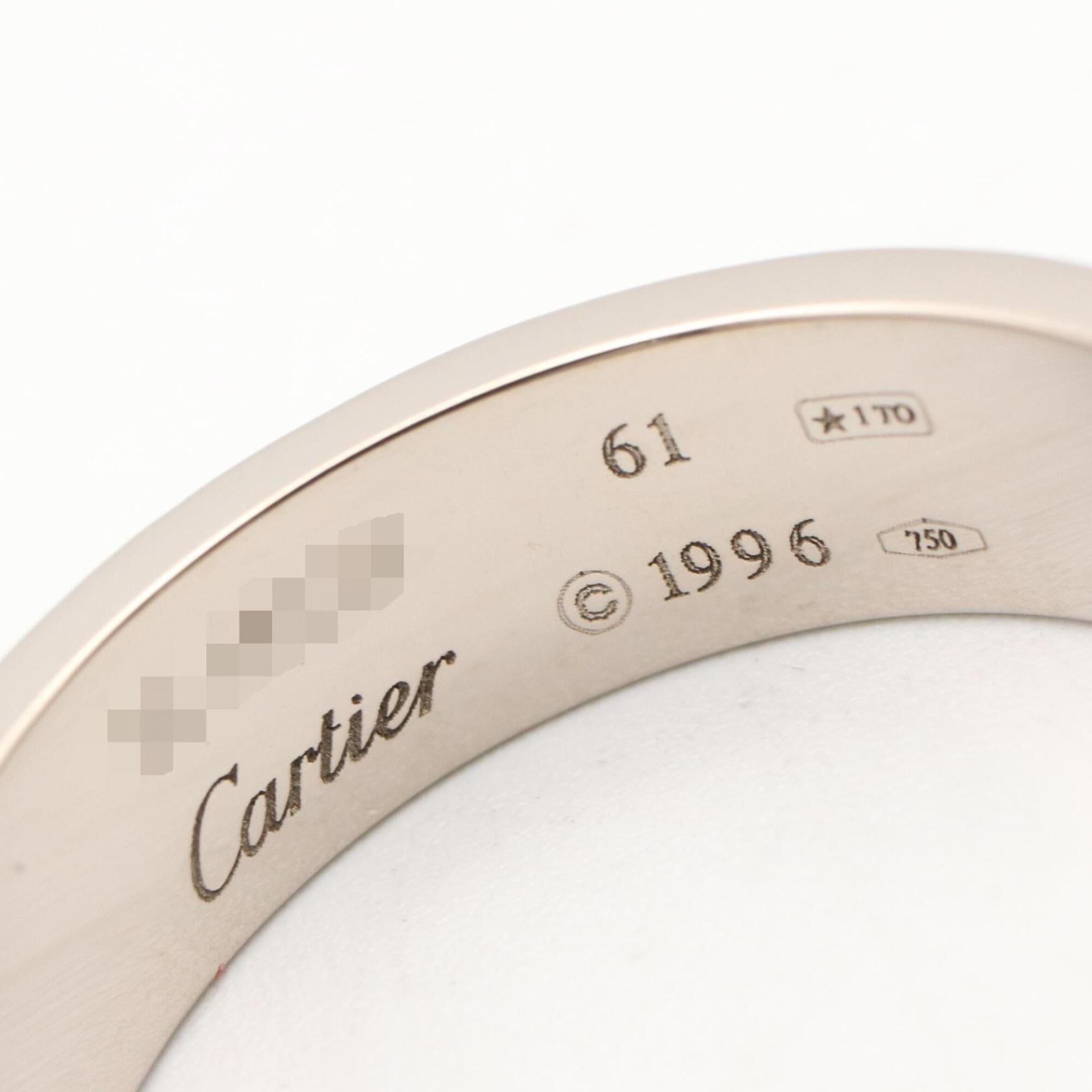 Cartier White Gold White Gold (18K) Band Ring (Pre-Owned)