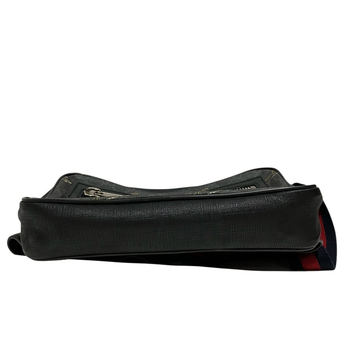 Gucci Black Canvas Leather Sling Bag (Pre-Owned)