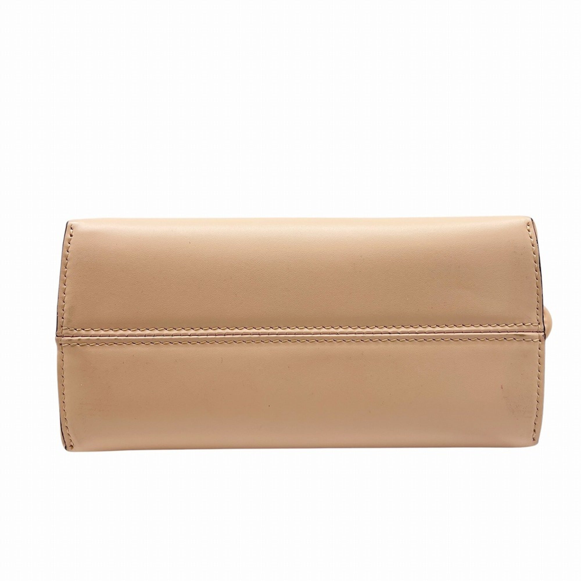 Fendi Pink Leather Handbag Shoulder Bag (Pre-Owned)