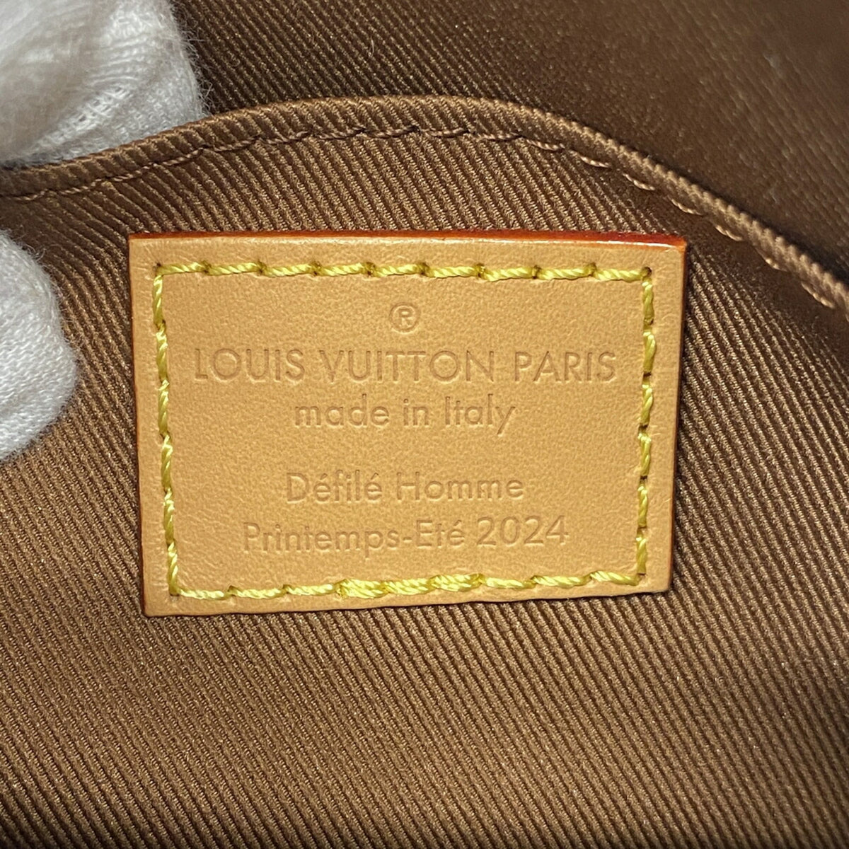 Louis Vuitton Blue Brown Handbag (Pre-Owned)