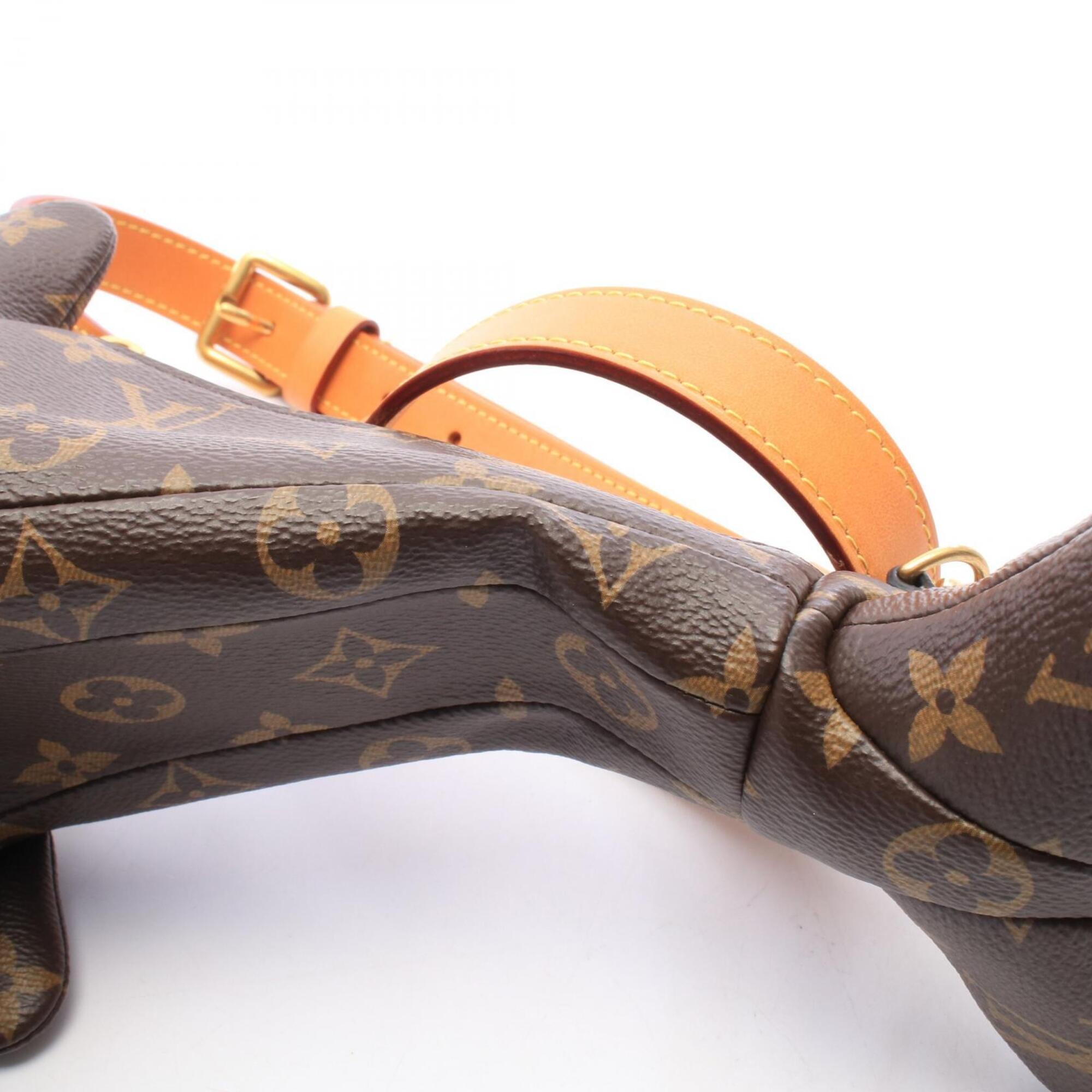 Louis Vuitton Brown Monogram Leather Handbag Shoulder Bag (Pre-Owned)