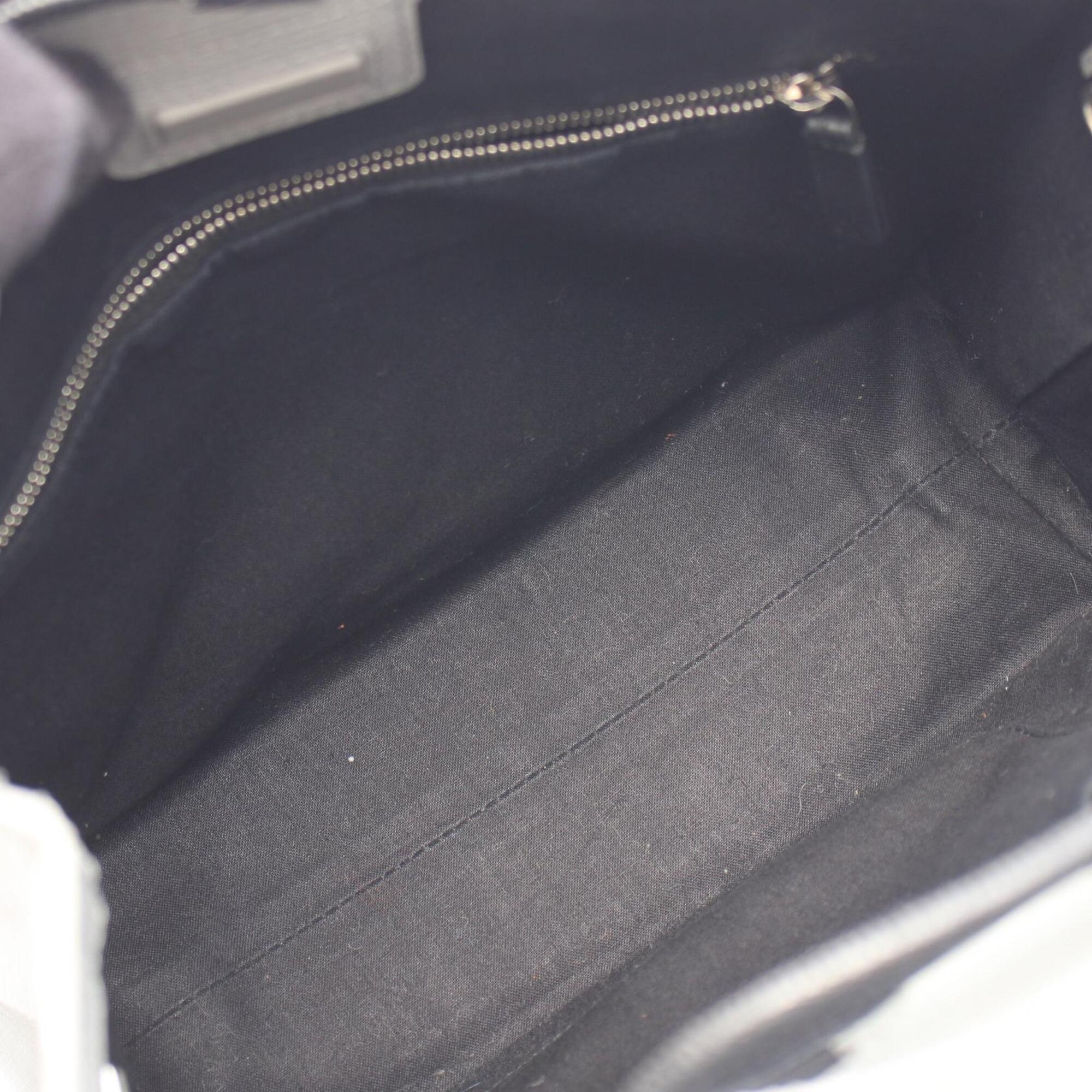 Balenciaga Black Gray Leather Handbag Tote Bag (Pre-Owned)
