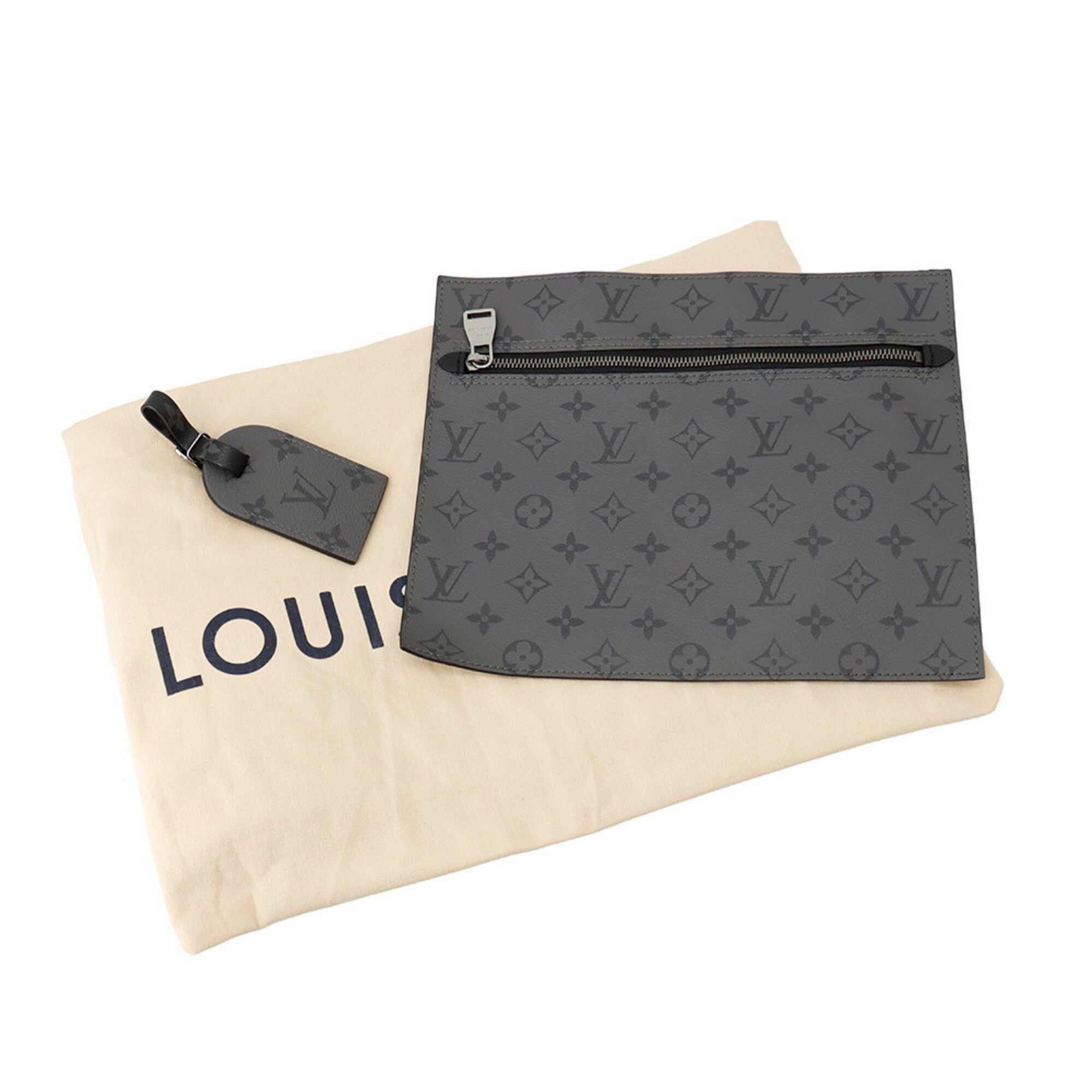 Louis Vuitton Monogram Eclipse Black Noir Monogram Eclipse Handbag Tote Bag (Pre-Owned)