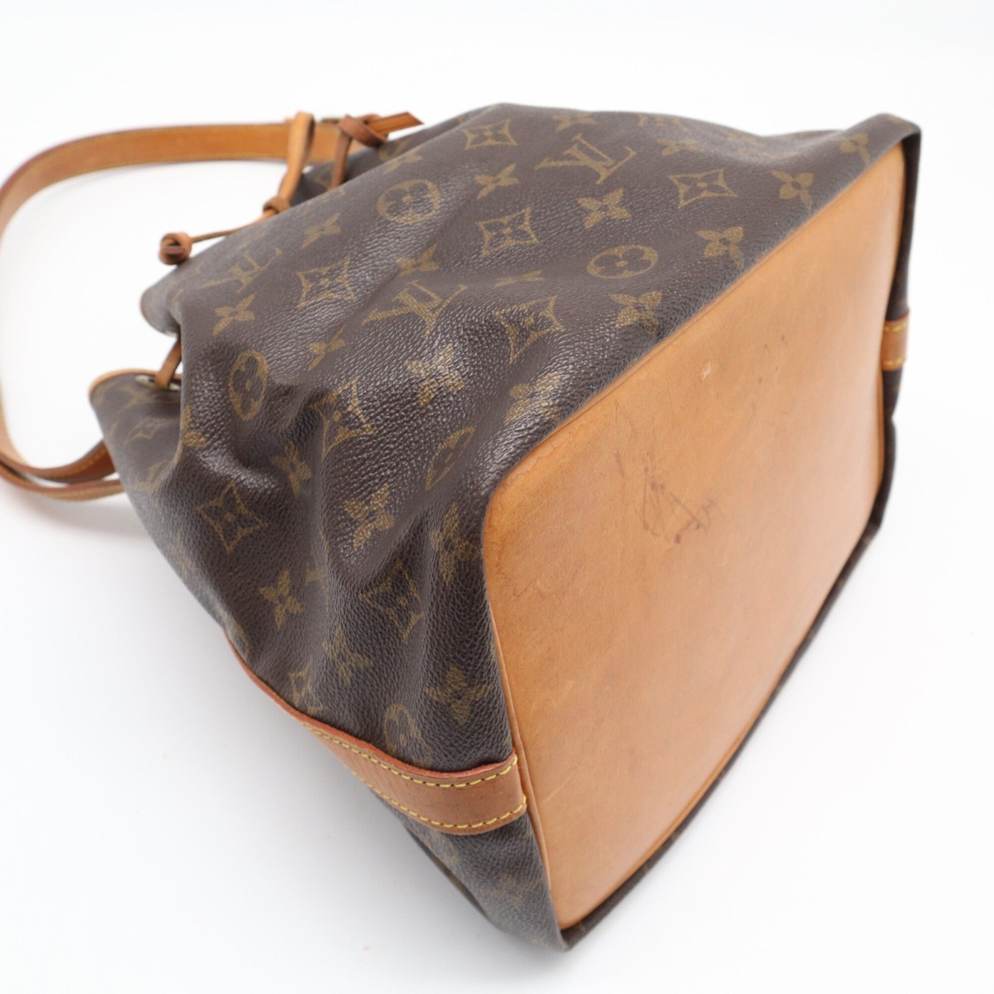 Louis Vuitton Monogram Brown Coated Canvas Leather Handbag (Pre-Owned)
