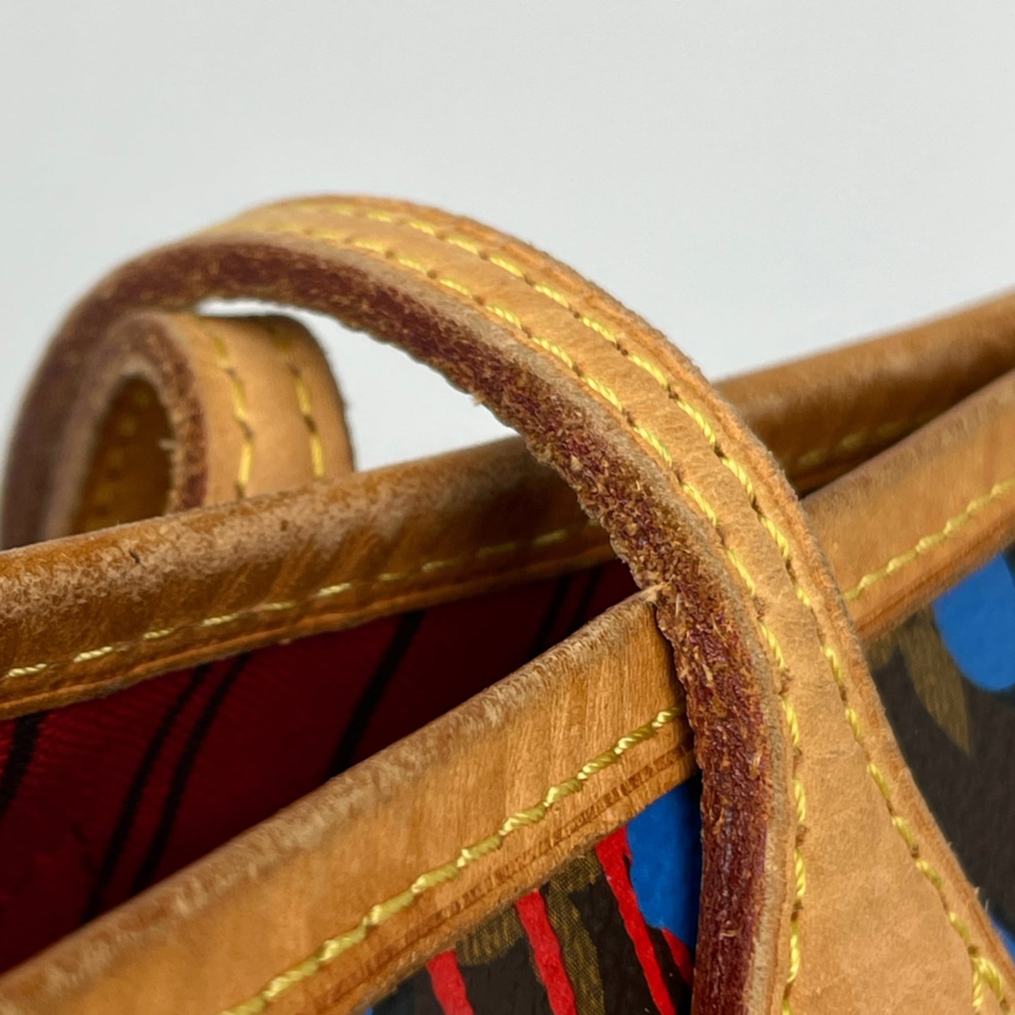 Louis Vuitton Blue Monogram Tote Bag (Pre-Owned)