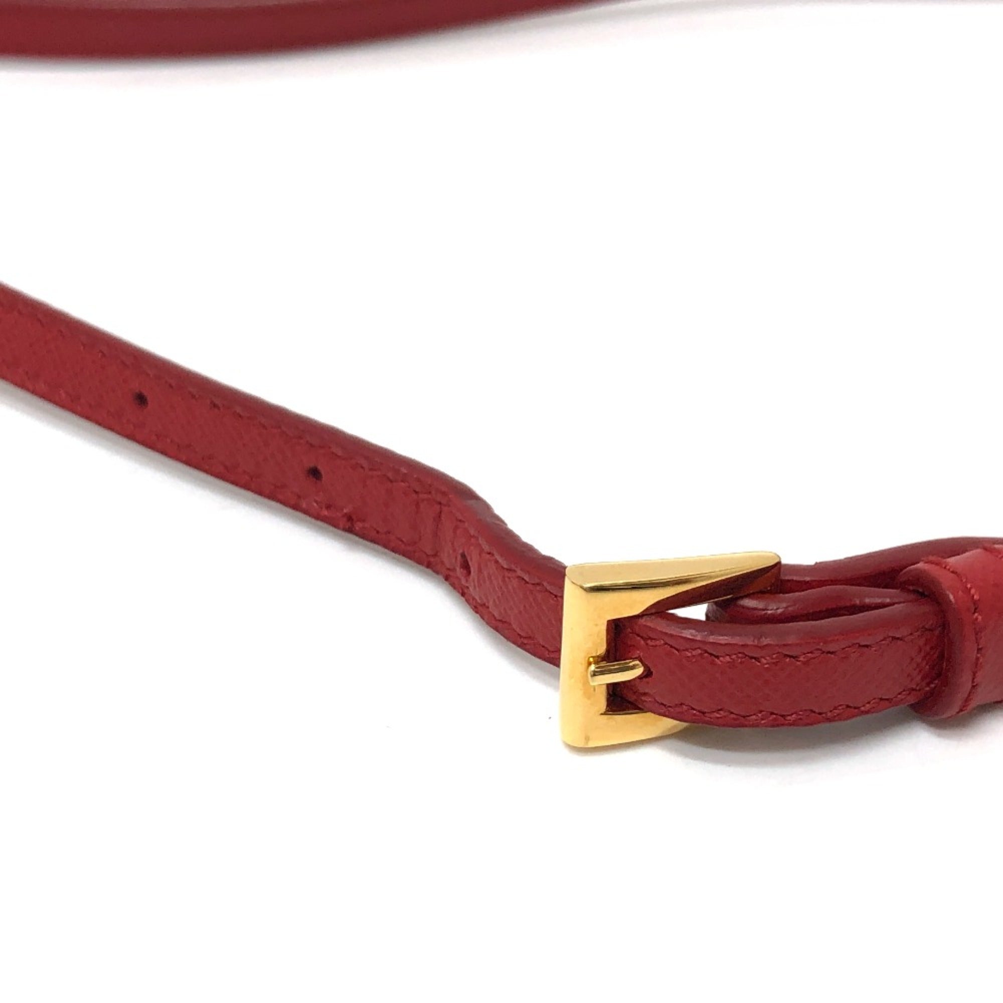 Prada Red Cloth Shoulder Bag (Pre-Owned)