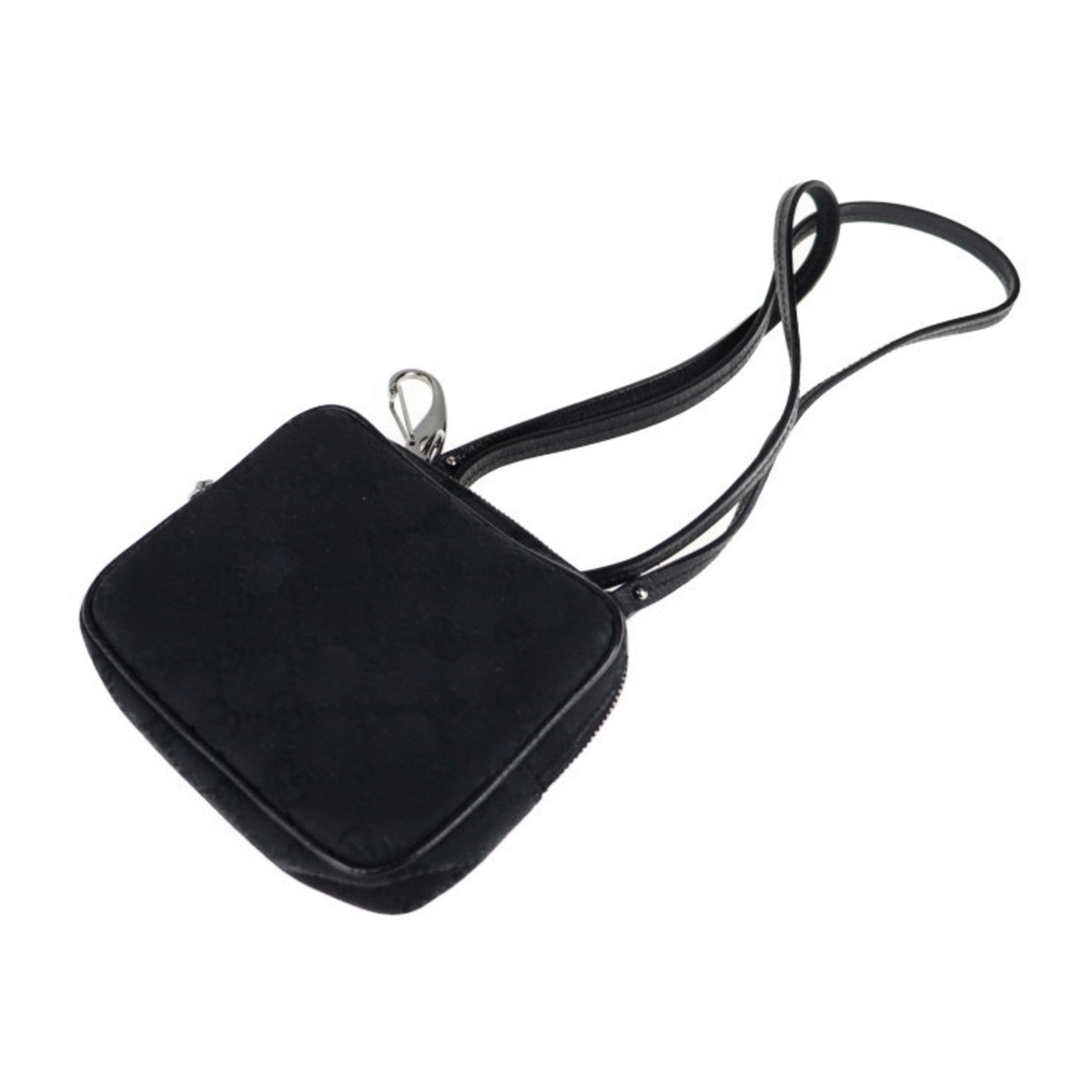 Gucci Gg Canvas Black Gg Canvas Handbag Pochette Shopping Bag Shoulder Bag Tote Bag (Pre-Owned)