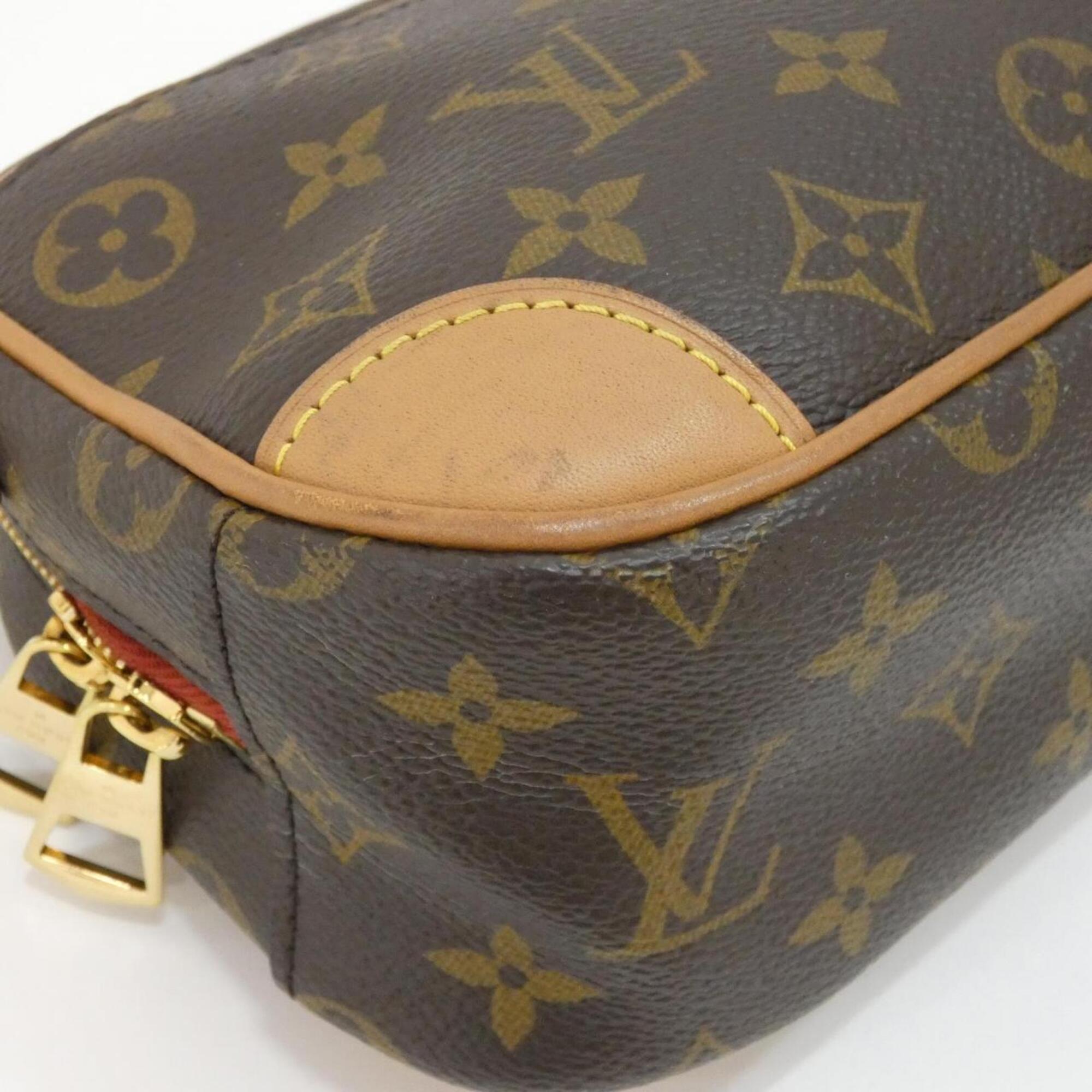 Louis Vuitton Marron Coated Canvas Shoulder Bag (Pre-Owned)