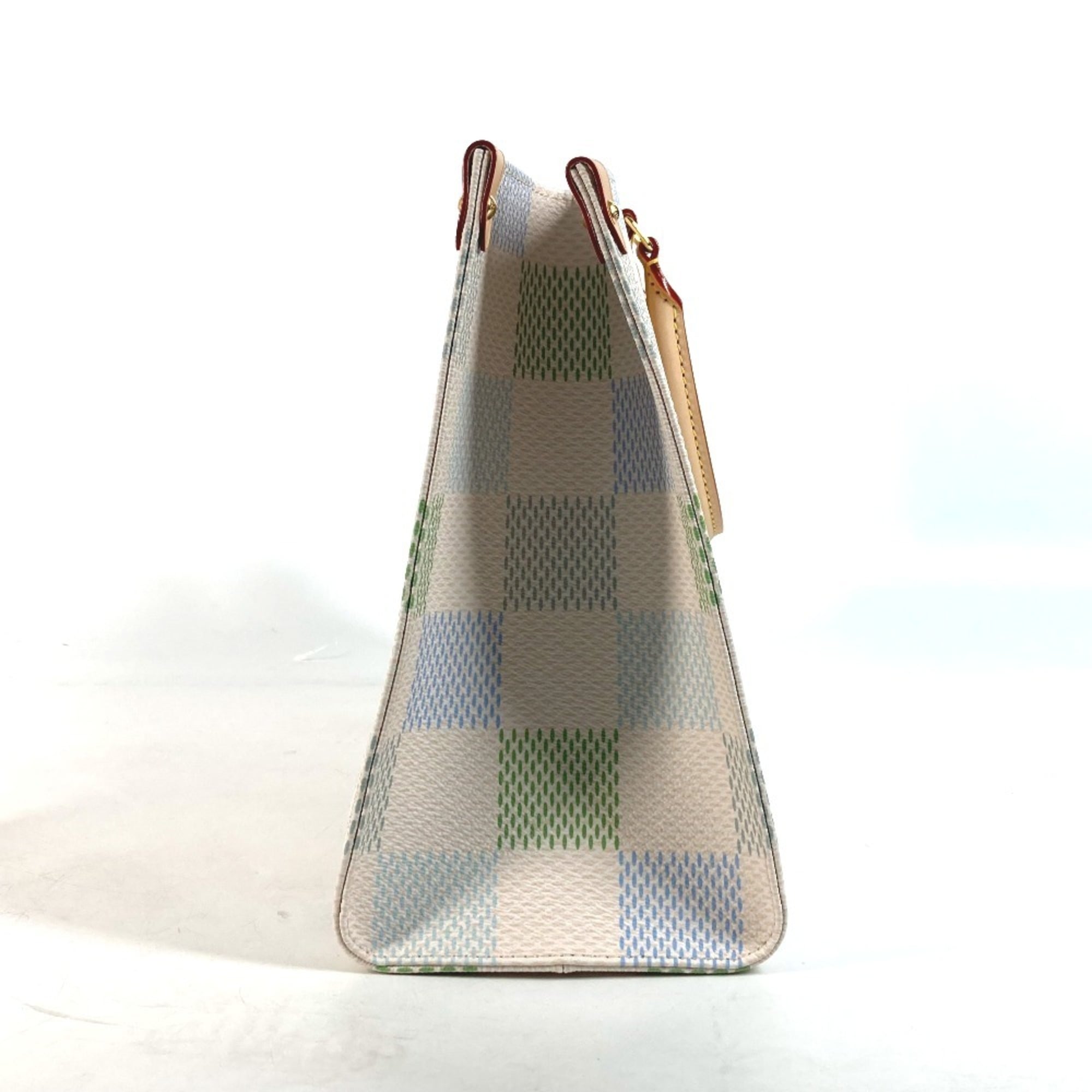 Louis Vuitton White Damier Canvas Handbag Shoulder Bag Tote Bag (Pre-Owned)