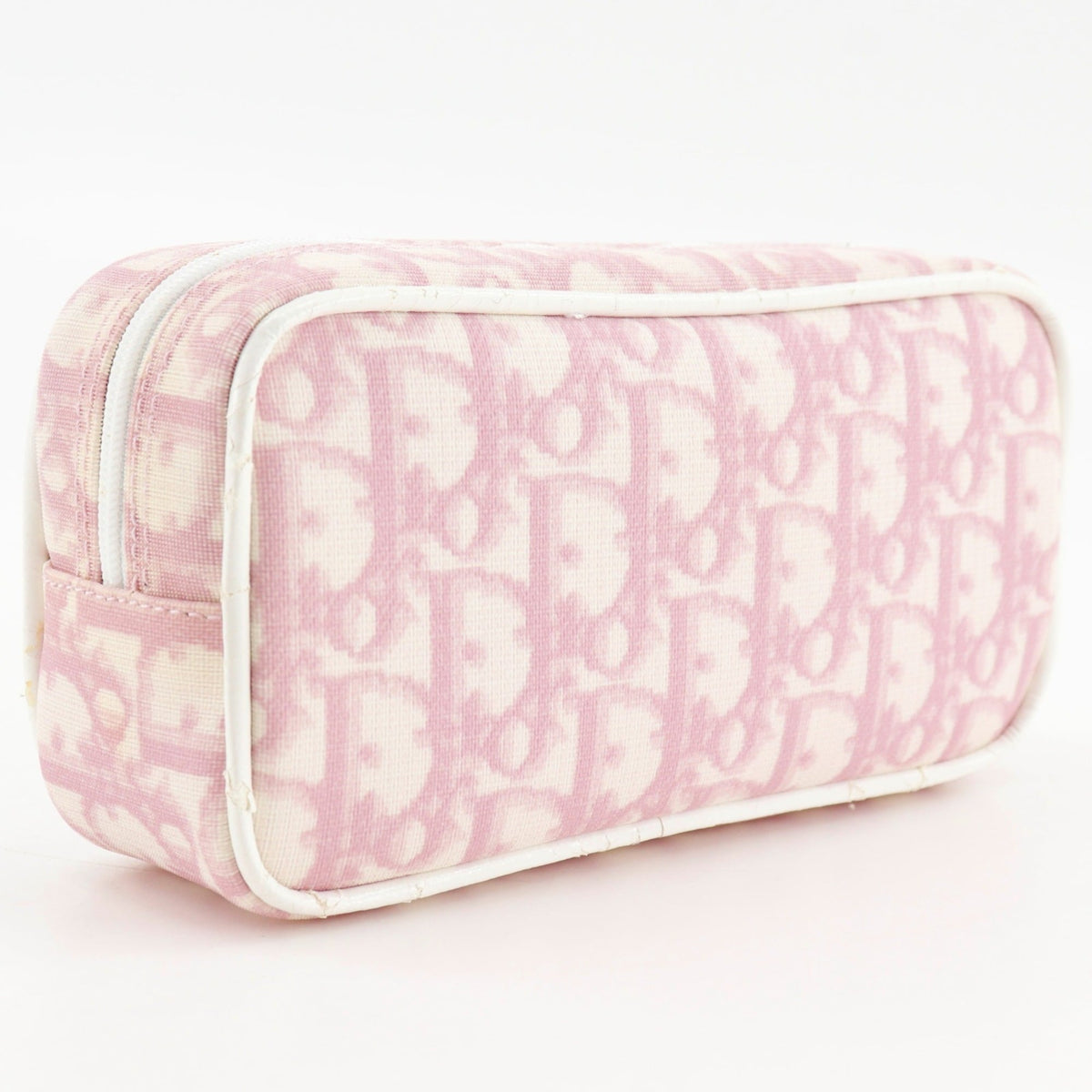 Christian Dior Trotter Pink Nylon Canvas Pouch (Pre-Owned)