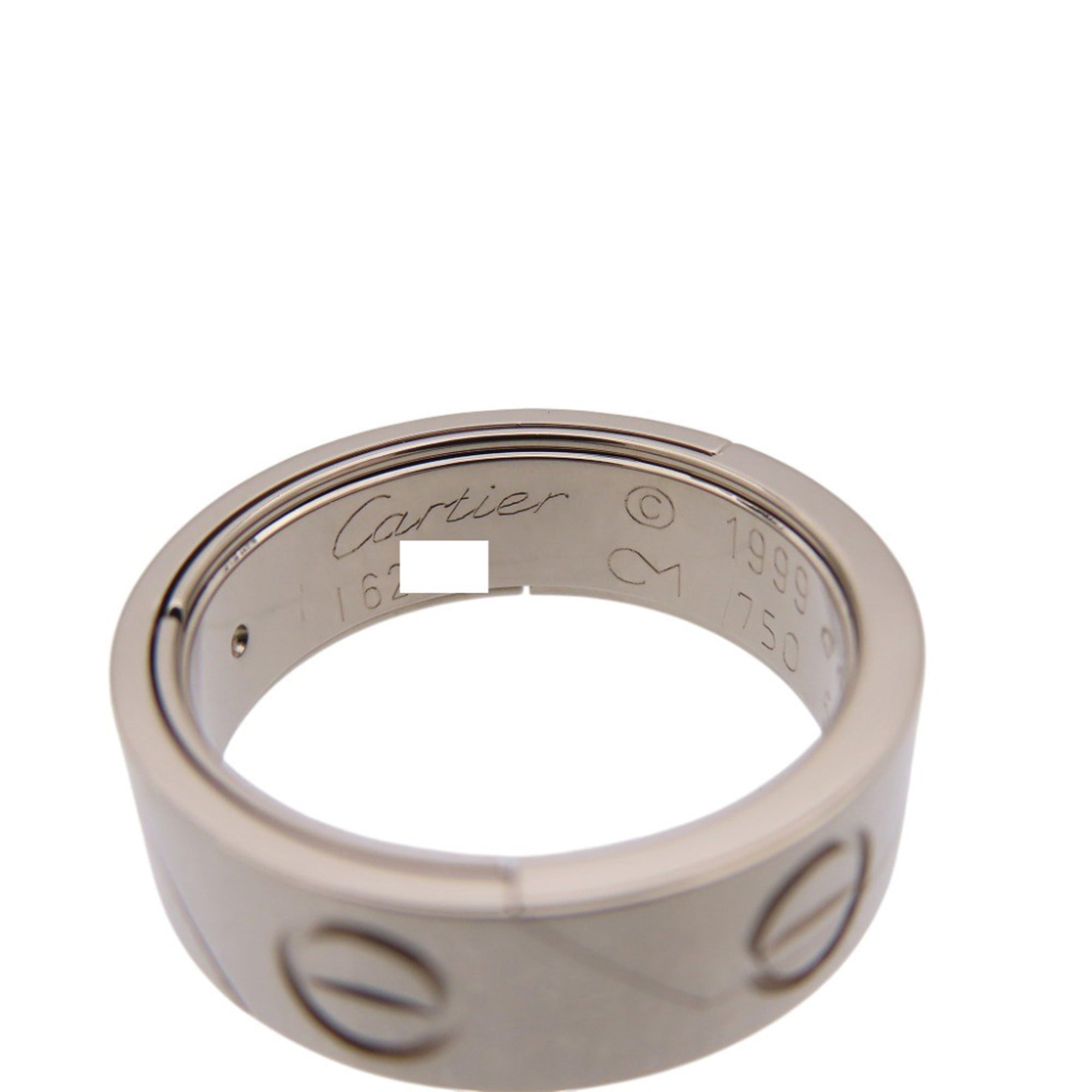 Cartier White Gold White Gold (18K) Band Ring (Pre-Owned)