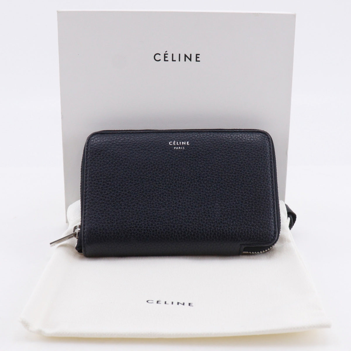 Celine Black Yellow Leather Wallet (Bi-Fold) (Pre-Owned)