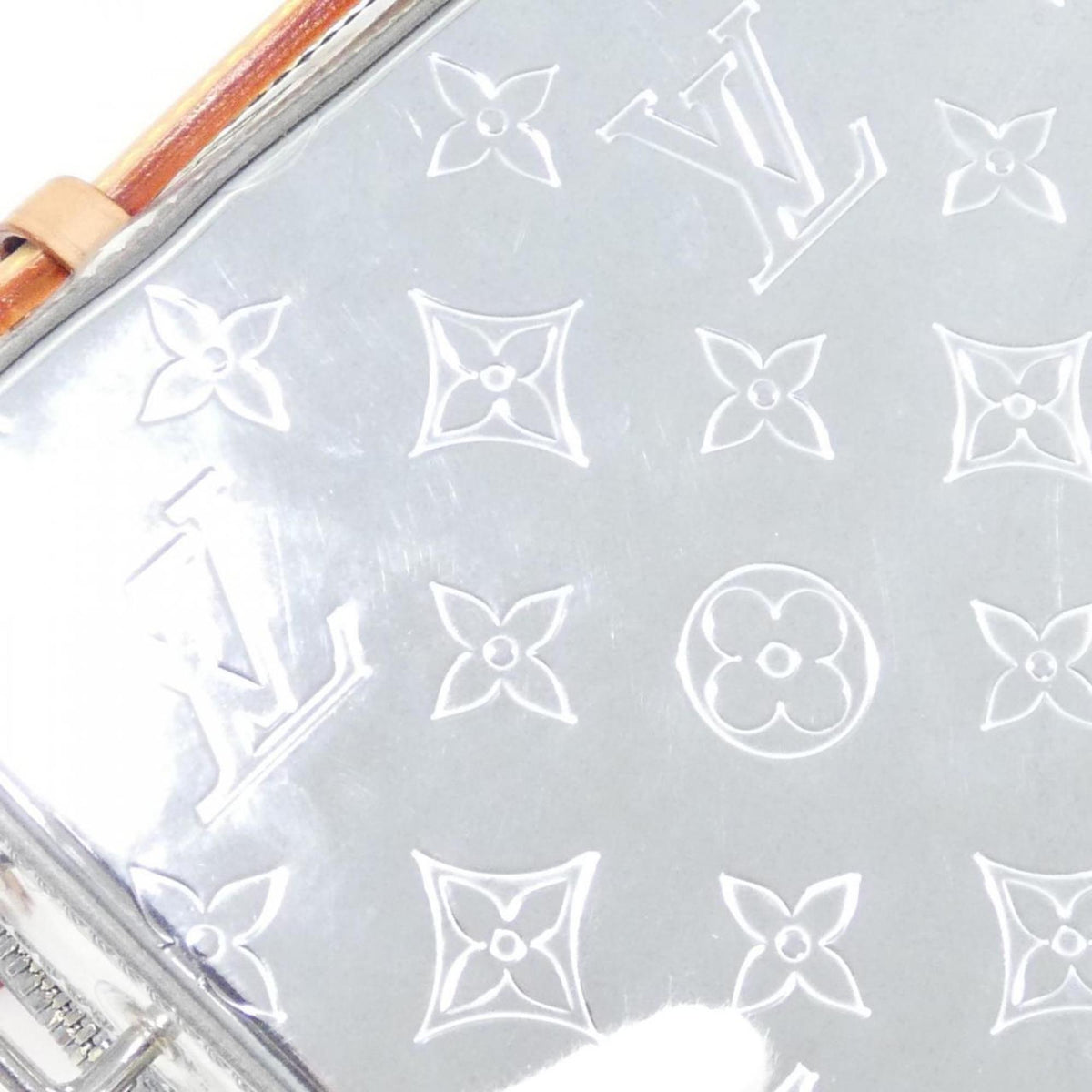 Louis Vuitton Silver Pvc Shoulder Bag (Pre-Owned)