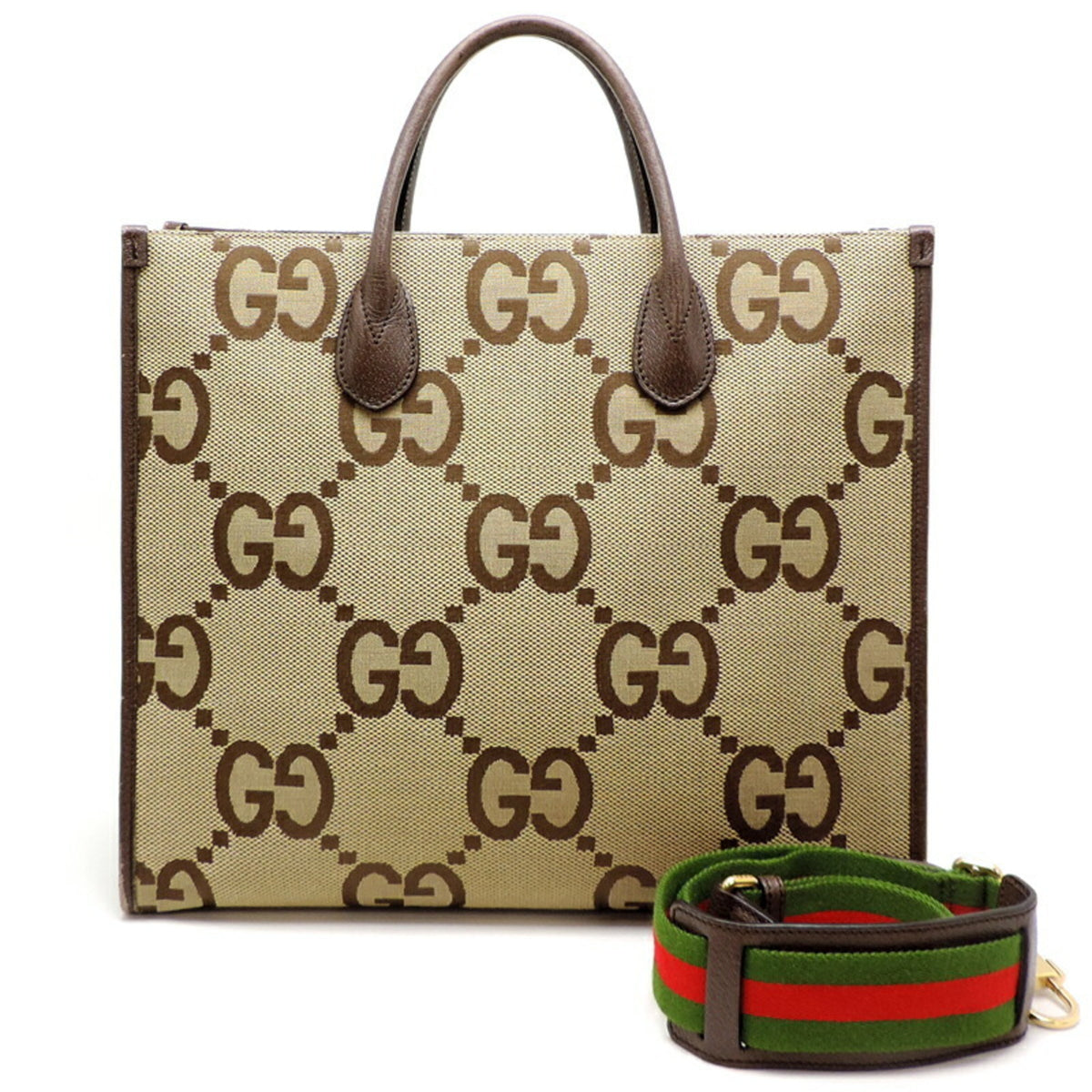 Gucci Beige Leather Tote Bag (Pre-Owned)