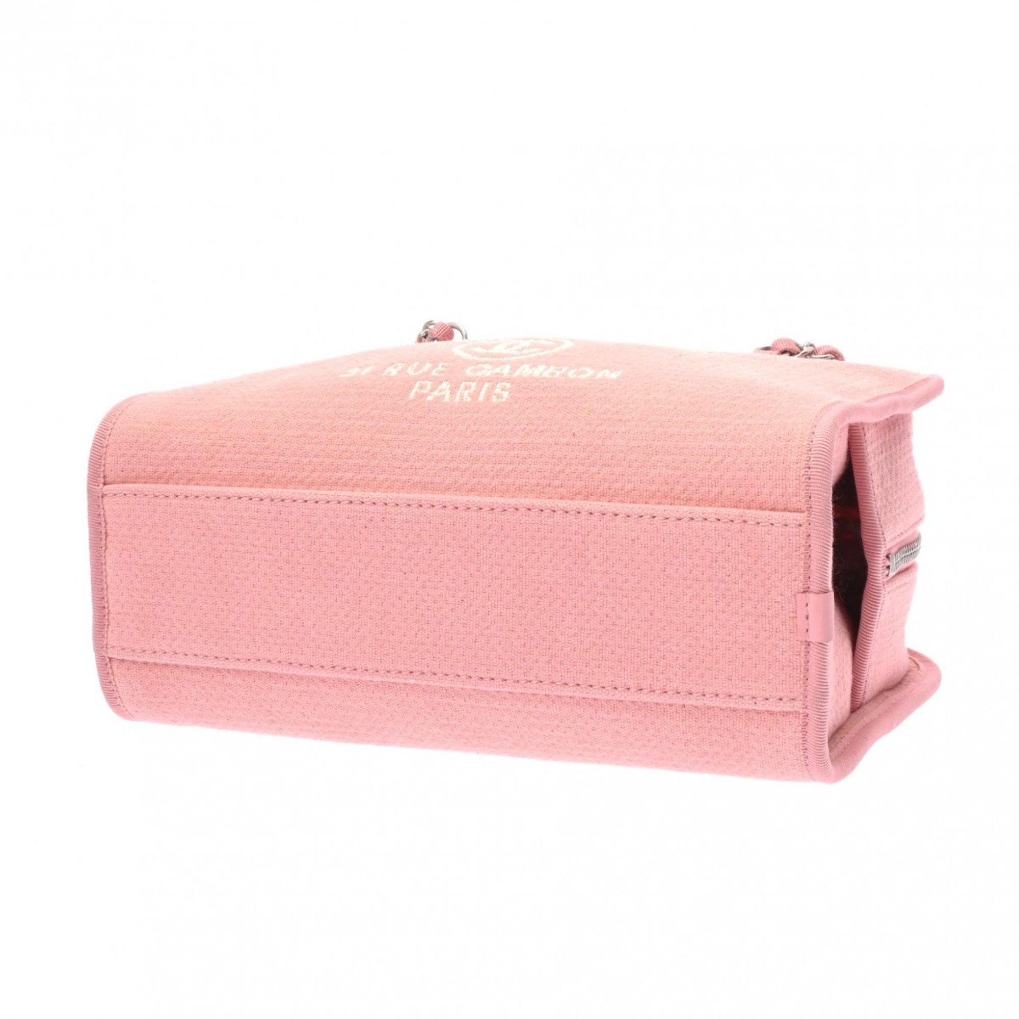 Chanel Pink Canvas Handbag (Pre-Owned)