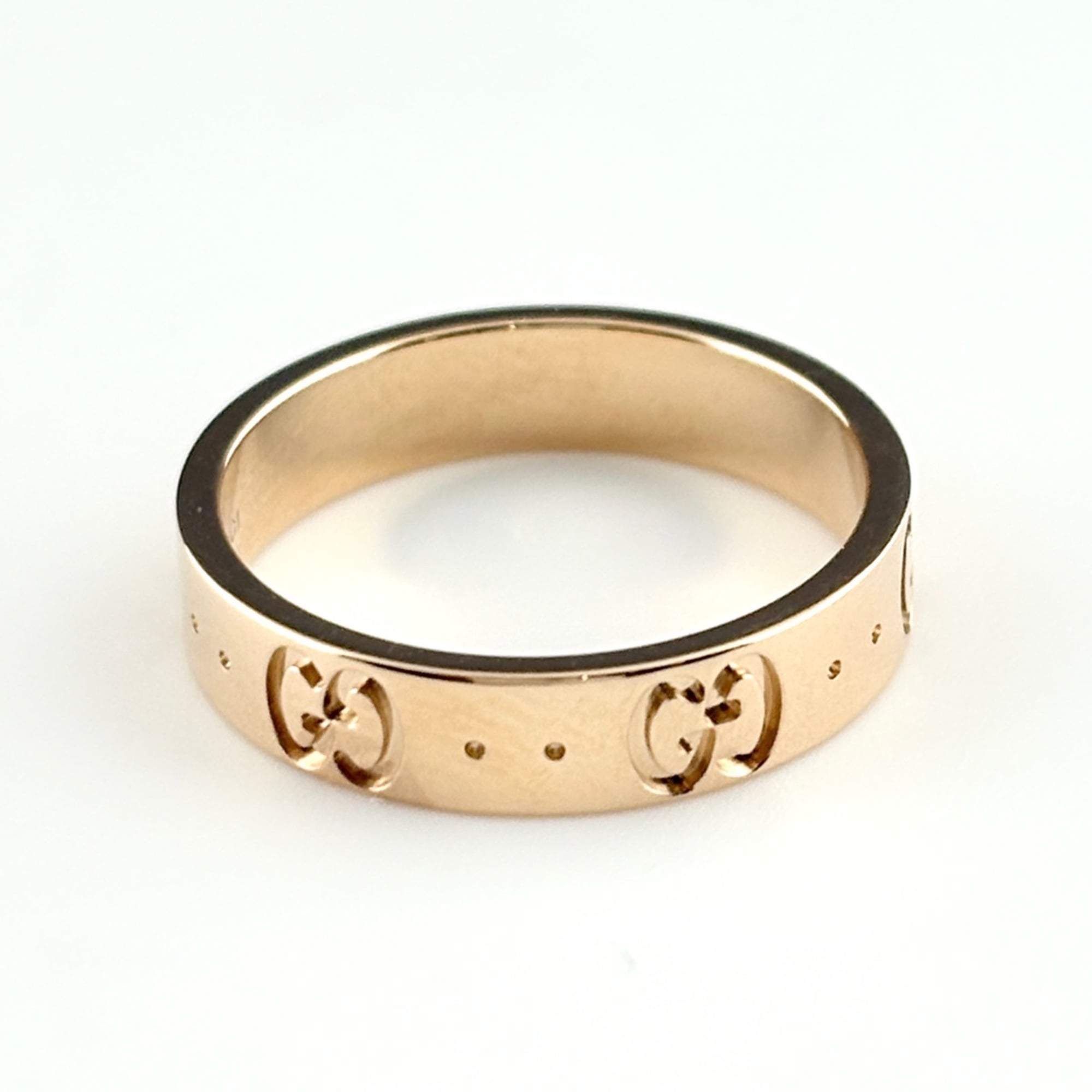 Gucci Icon Pink Gold (18K) Band Ring (Pre-Owned)