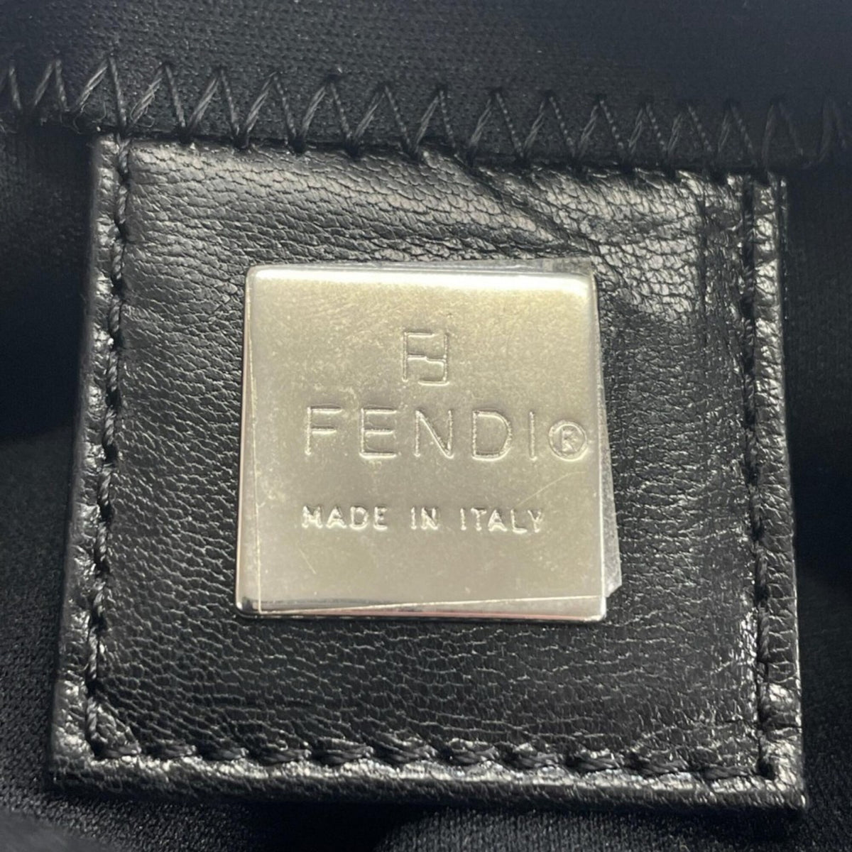 Fendi Black Satin Handbag (Pre-Owned)