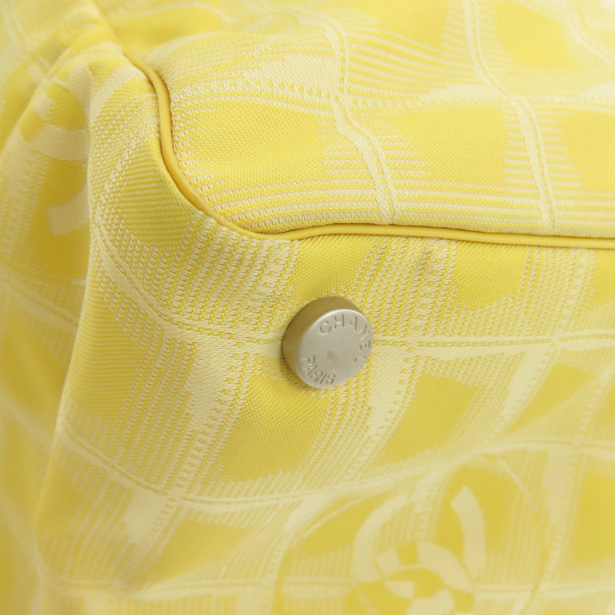 Chanel Yellow Nylon Tote Bag (Pre-Owned)
