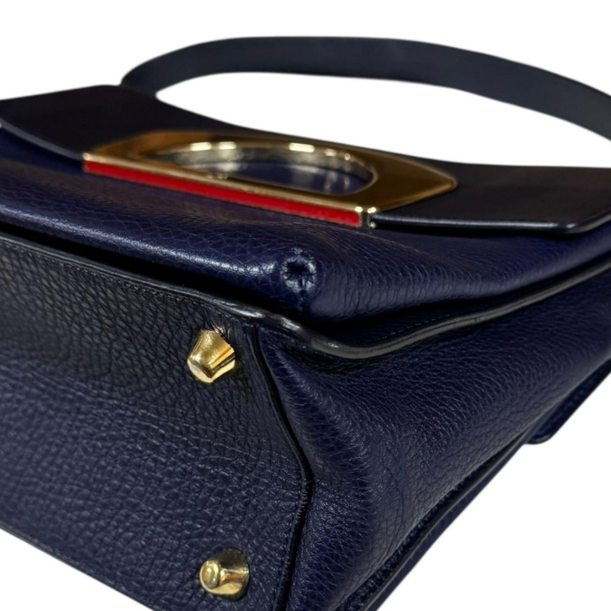 Christian Louboutin Navy Leather Shoulder Bag (Pre-Owned)