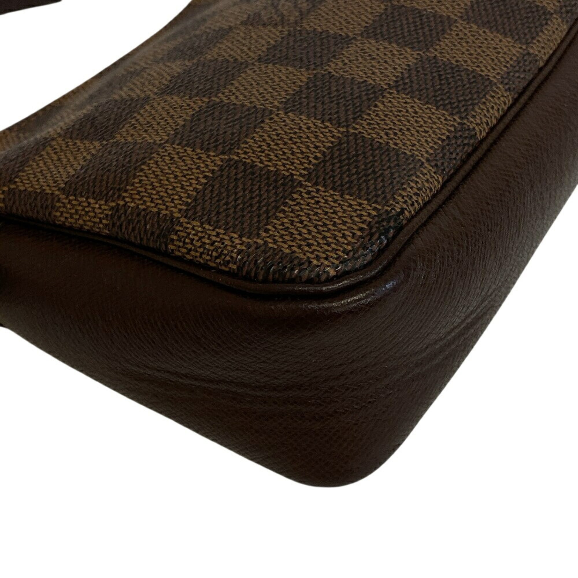 Louis Vuitton Brown Leather Pouch (Pre-Owned)