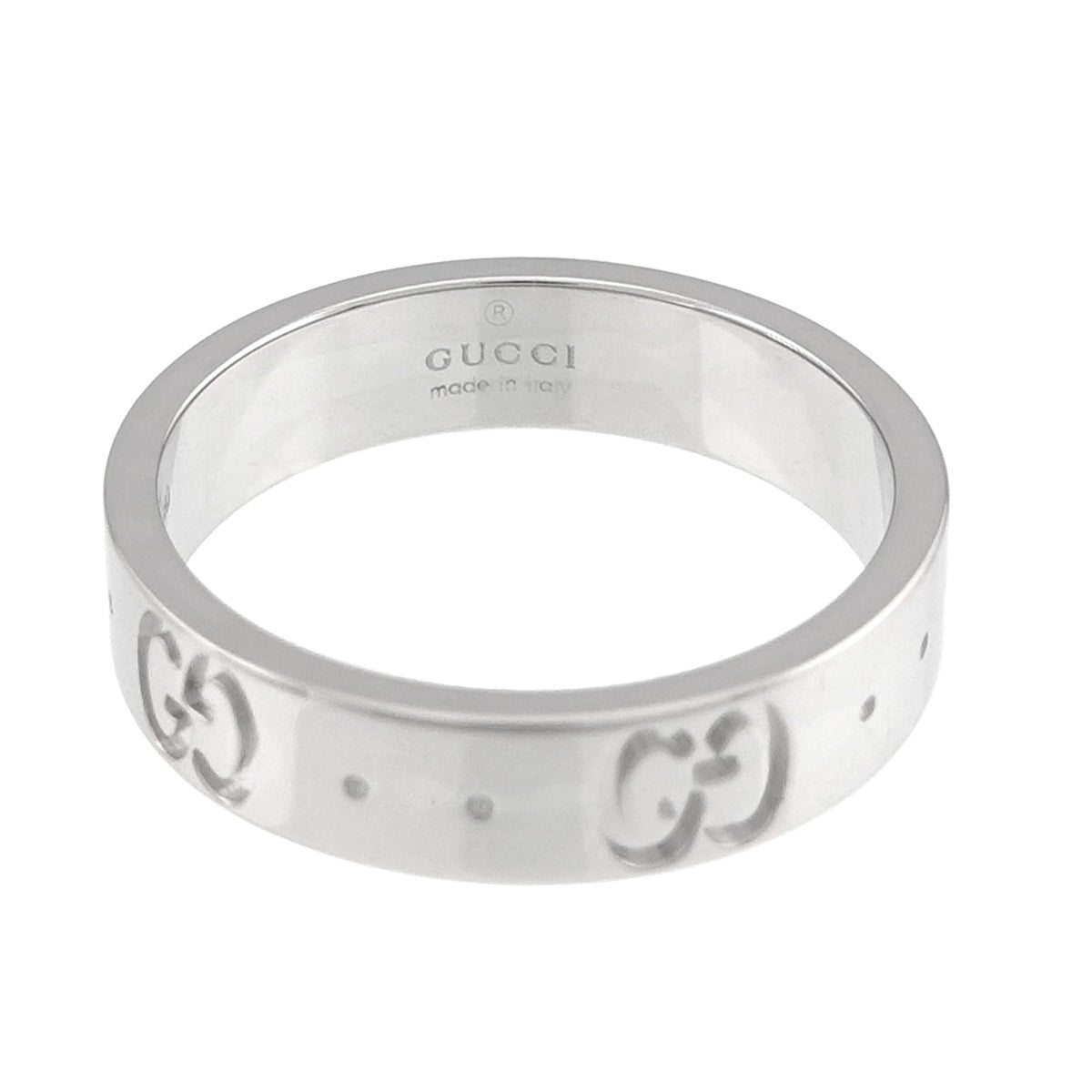 Gucci White Gold (18K) Band Ring (Pre-Owned)