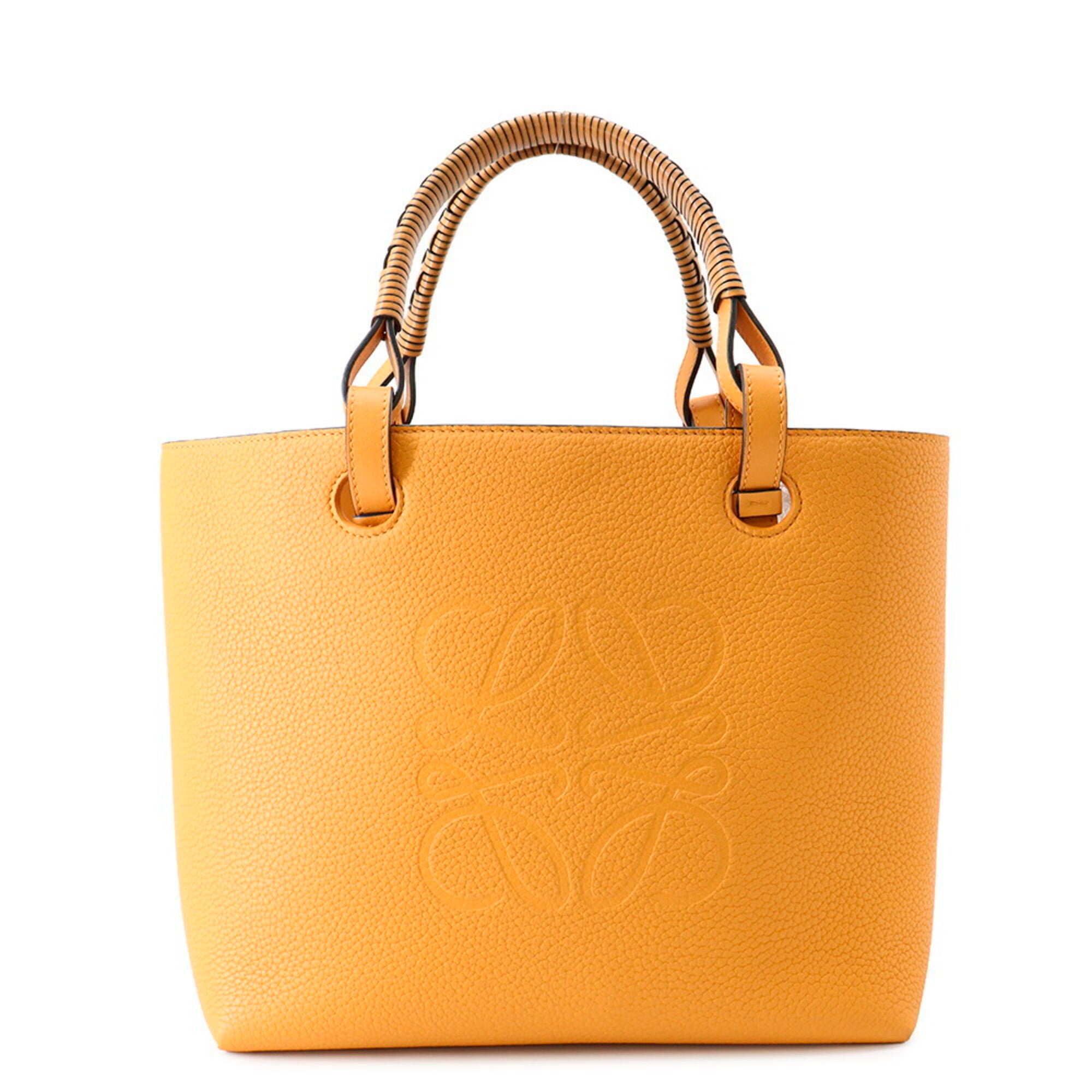 Loewe Yellow Leather Handbag Shoulder Bag Tote Bag (Pre-Owned)