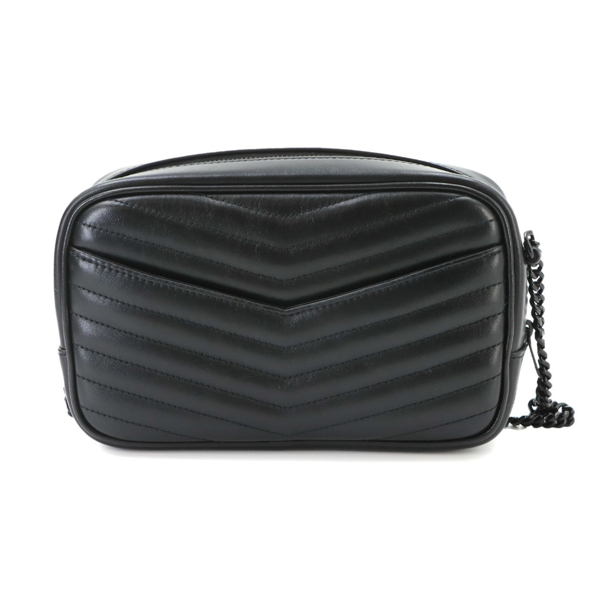 Saint Laurent Black Leather Shoulder Bag (Pre-Owned)