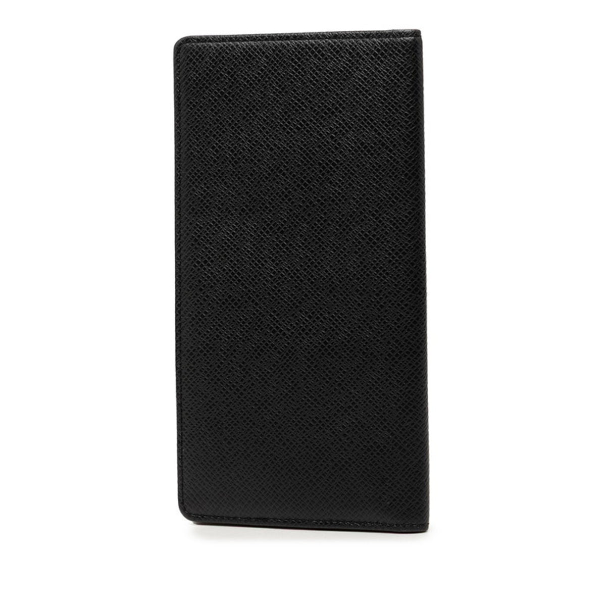 Louis Vuitton Black Taiga Leather Long Wallet (Bi-Fold) (Pre-Owned)